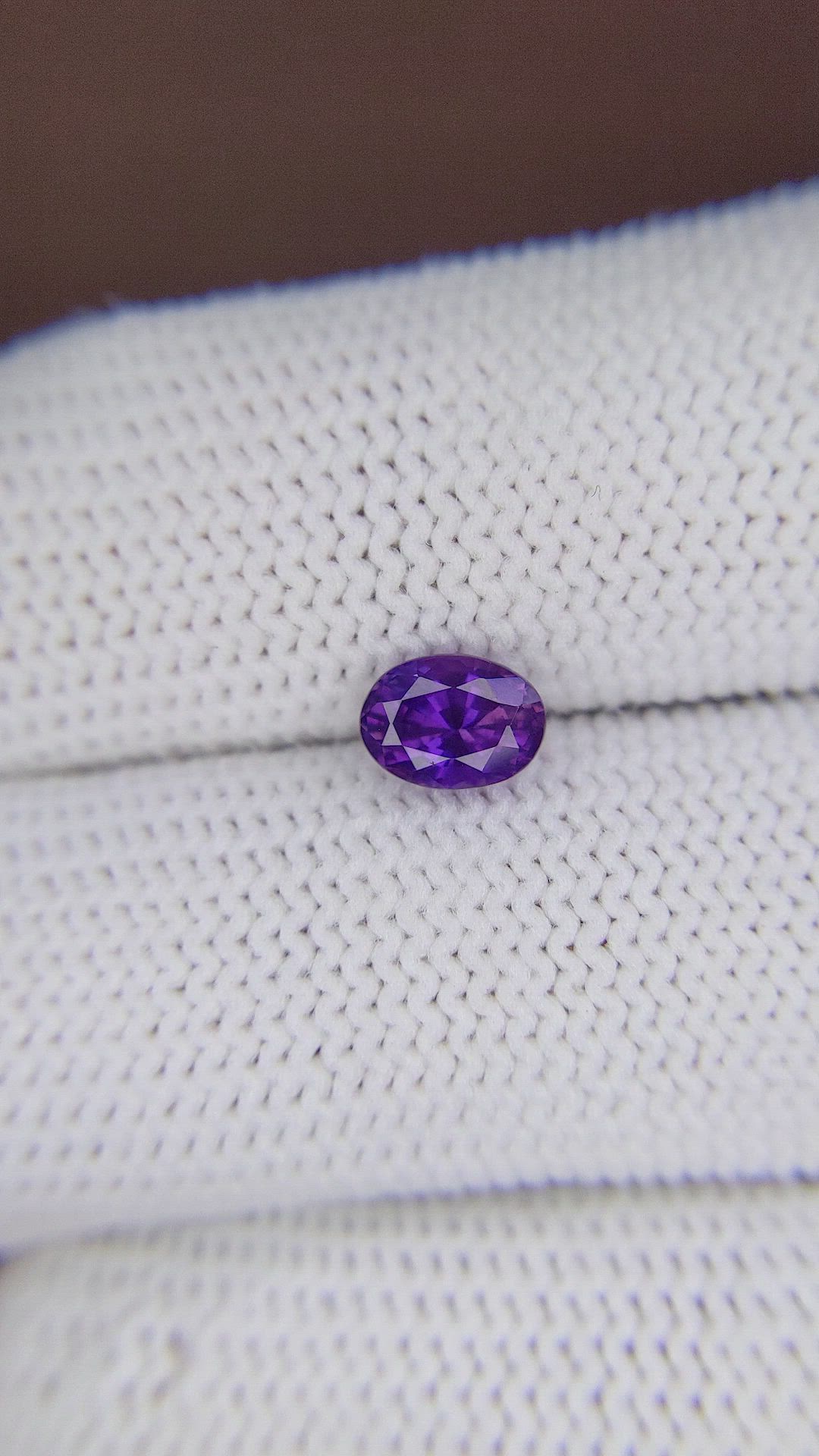 1.16 Ct. Purple Sapphire from Ceylon (Sri Lanka) Size Video