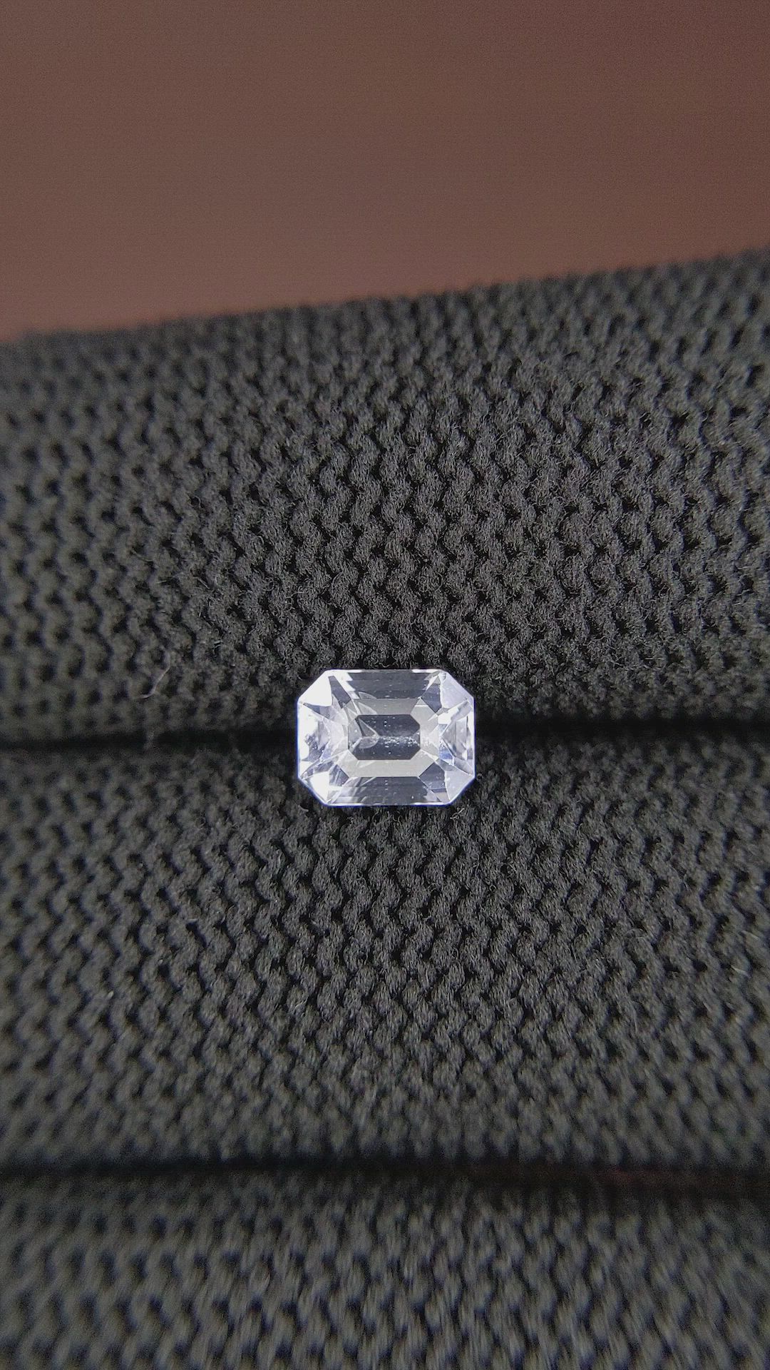 1.34 Ct. White Sapphire from Madagascar Size Video