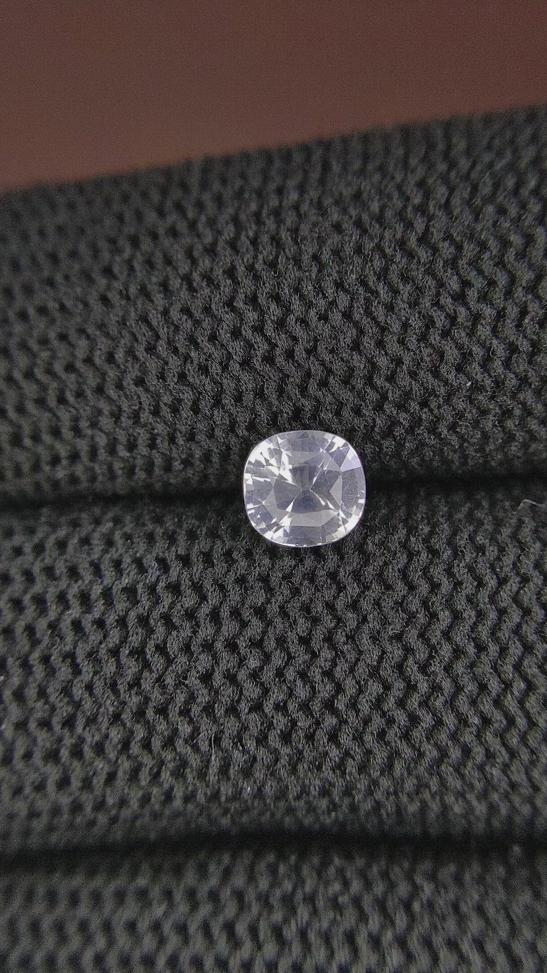 1.10 Ct. White Sapphire from Africa Size Video