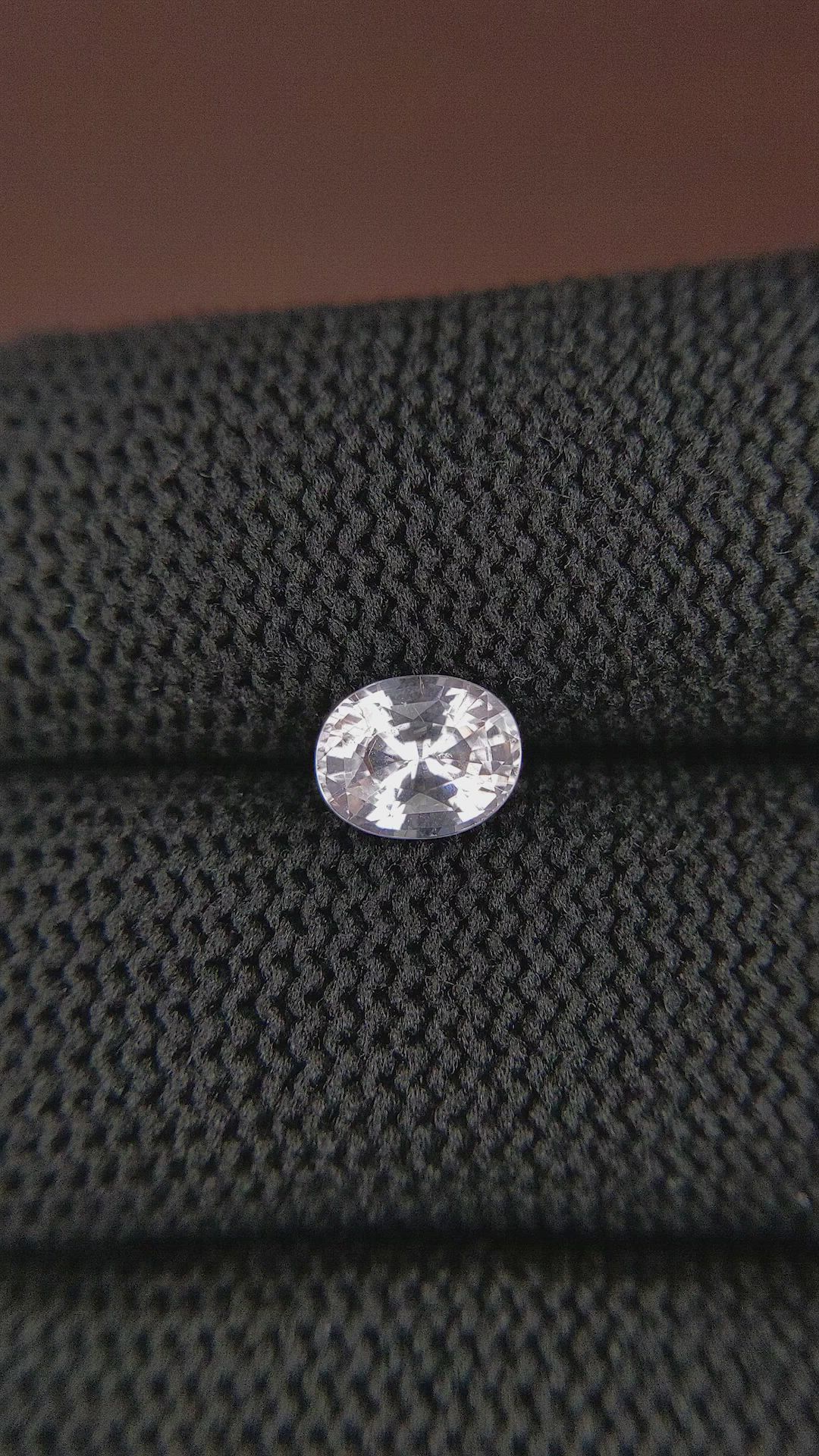 1.18 Ct. White Sapphire from Africa Size Video