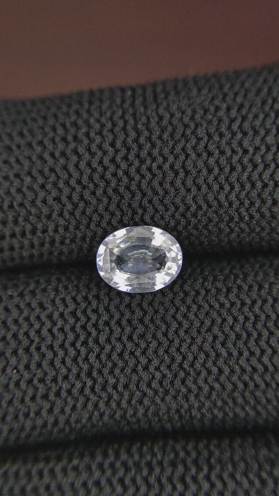 1.50 Ct. White Sapphire from Africa Size Video