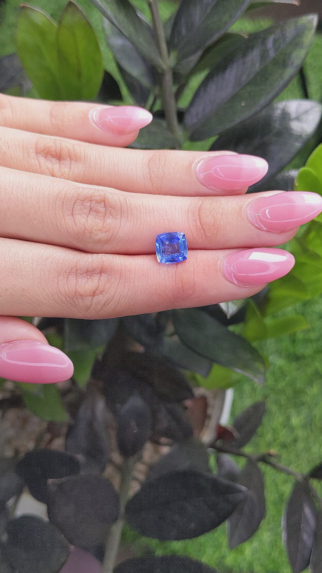 2.64 Ct. Blue Sapphire from Ceylon (Sri Lanka) Size Video