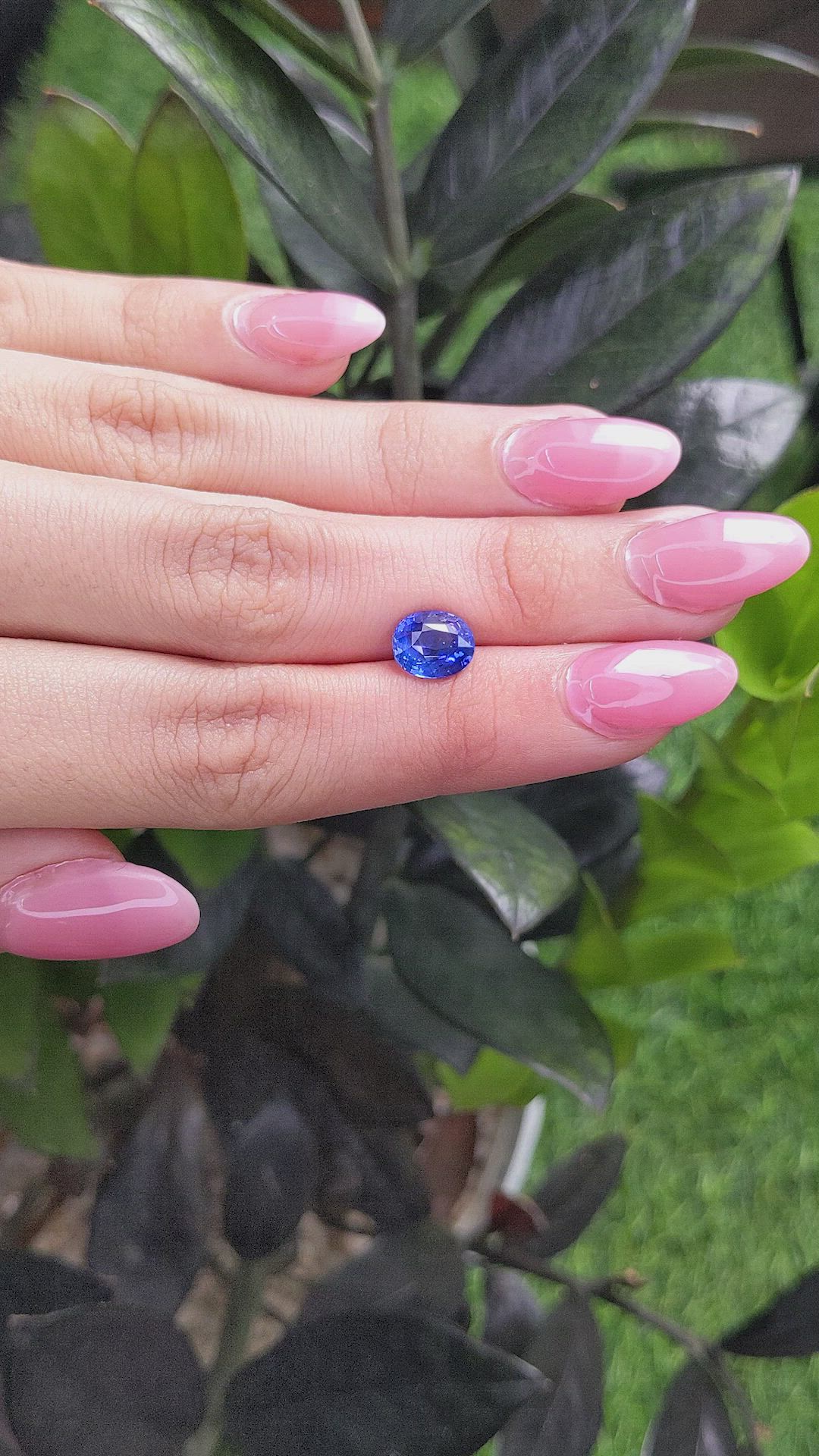 3.06 Ct. Blue Sapphire from Ceylon (Sri Lanka) Size Video
