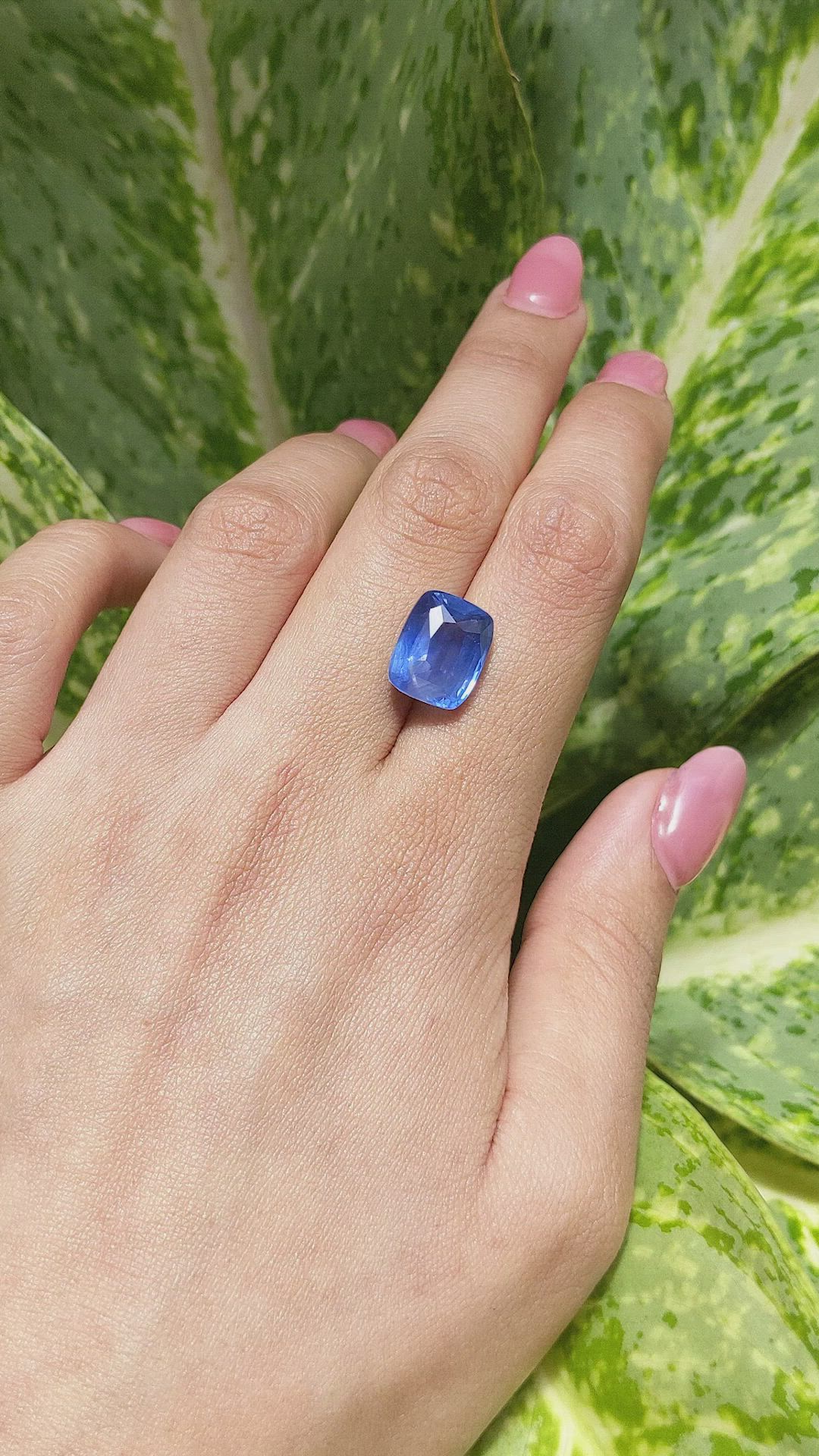 11.42 Ct. Blue Sapphire from Ceylon (Sri Lanka) Size Video