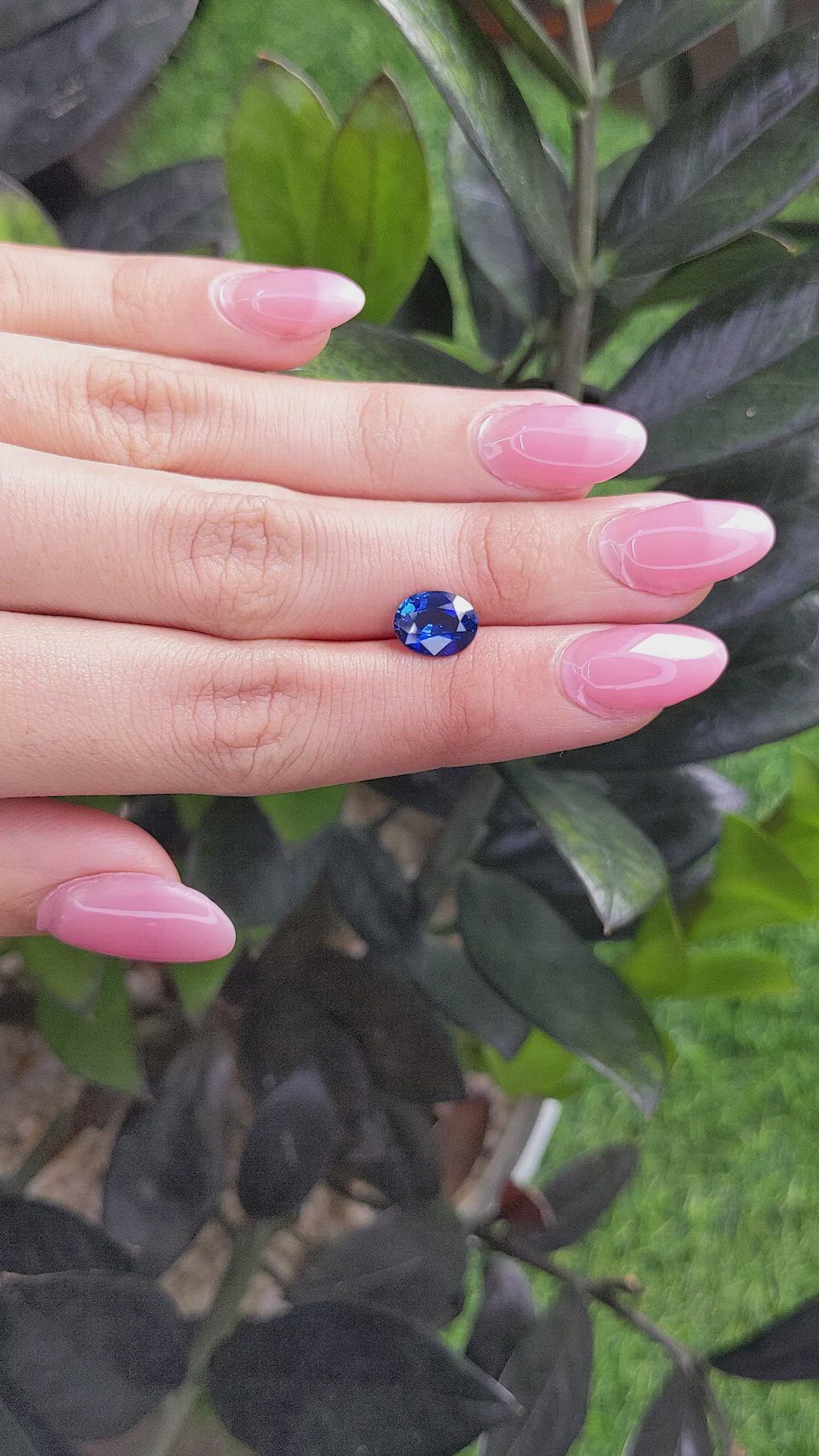 2.58 Ct. Blue Sapphire from Africa Size Video