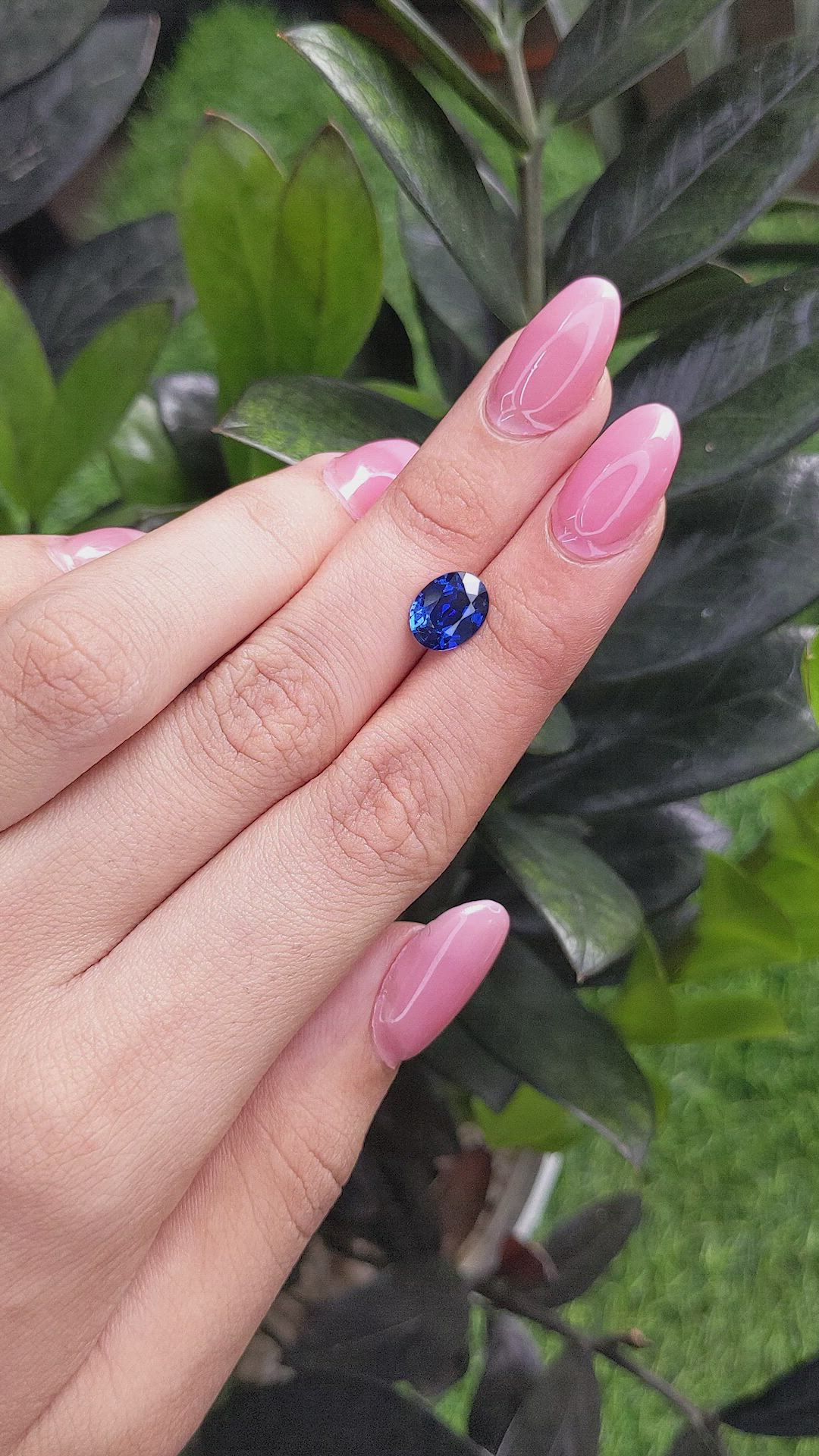 2.58 Ct. Blue Sapphire from Africa Size Video