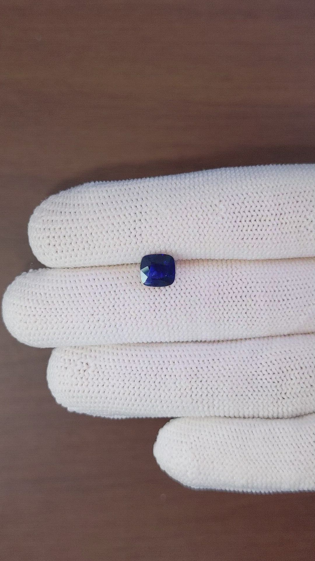 2.03 Ct. Blue Sapphire from Ceylon (Sri Lanka) Size Video