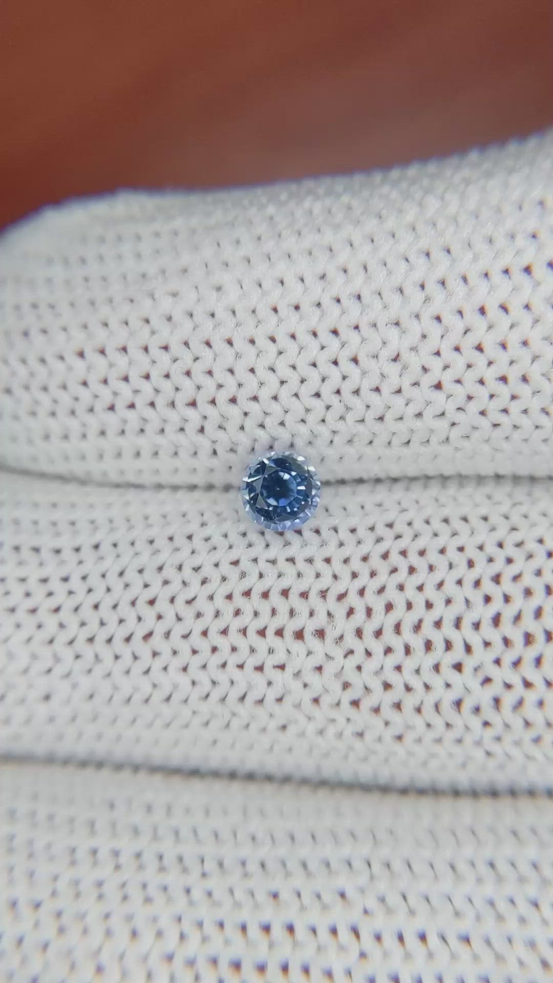 0.54 Ct. Blue Sapphire from Ceylon (Sri Lanka) Size Video