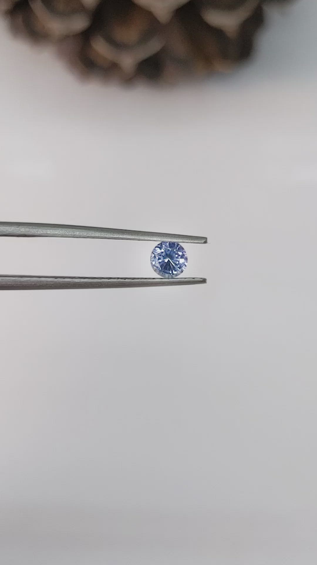 0.54 Ct. Blue Sapphire from Ceylon (Sri Lanka) Size Video