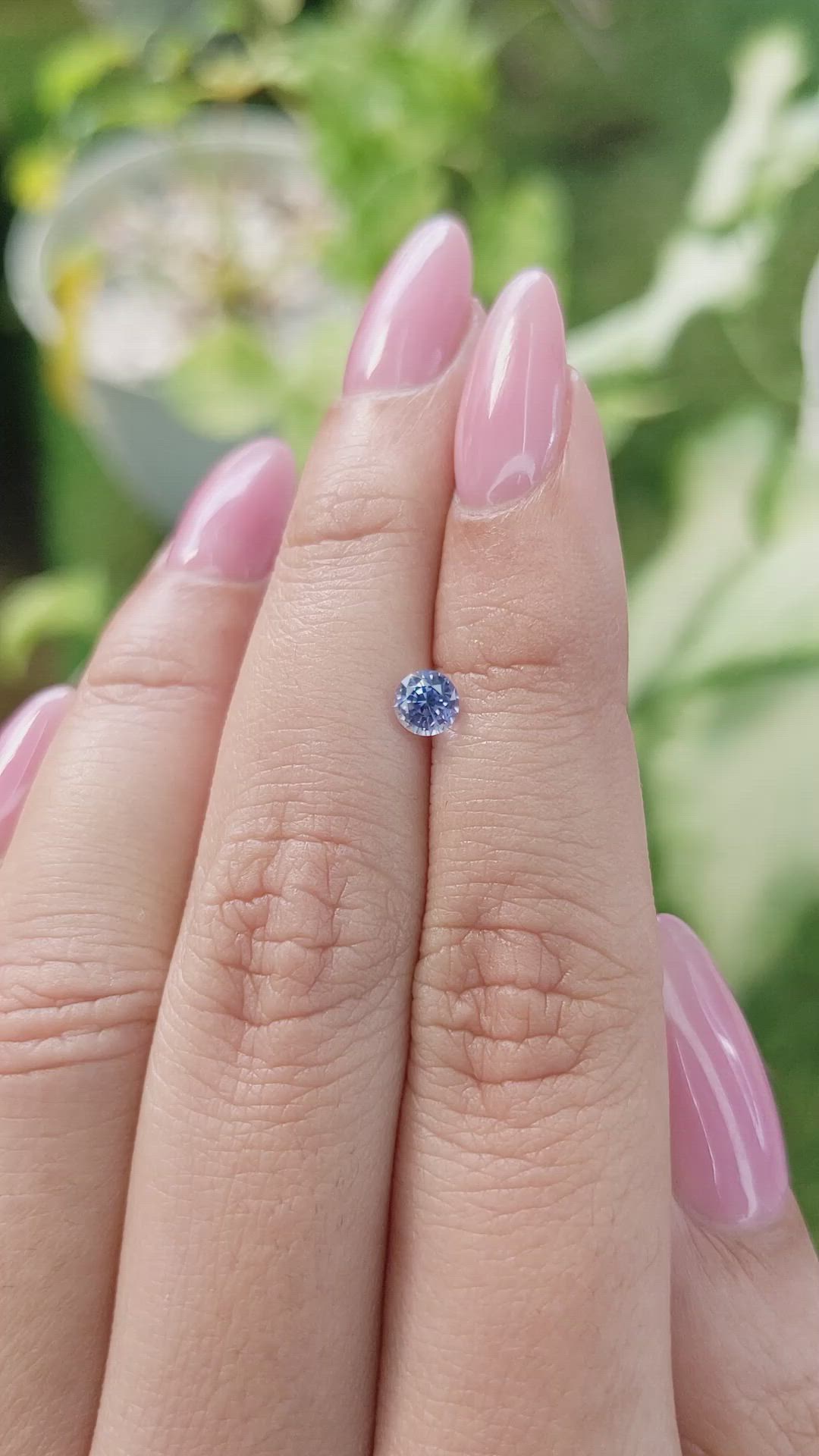 0.54 Ct. Blue Sapphire from Ceylon (Sri Lanka) Size Video