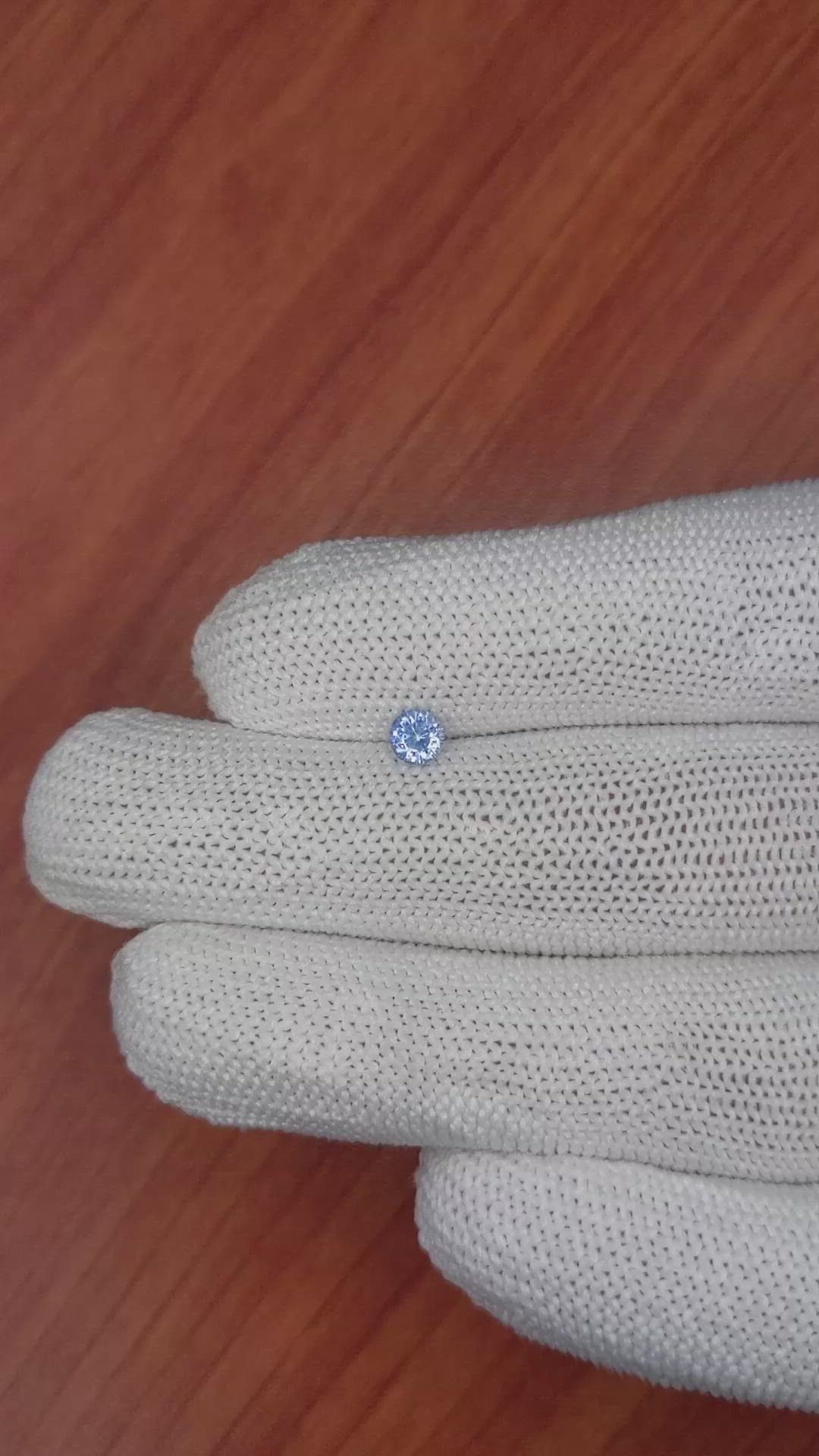 0.54 Ct. Blue Sapphire from Ceylon (Sri Lanka) Size Video