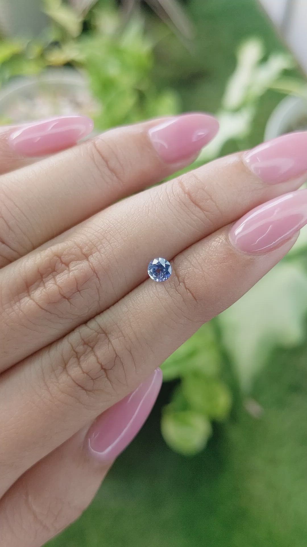 0.54 Ct. Blue Sapphire from Ceylon (Sri Lanka) Size Video