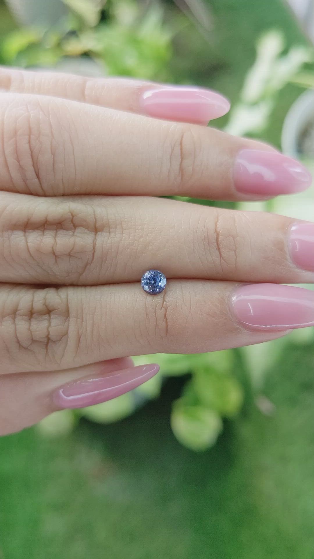 0.54 Ct. Blue Sapphire from Ceylon (Sri Lanka) Size Video