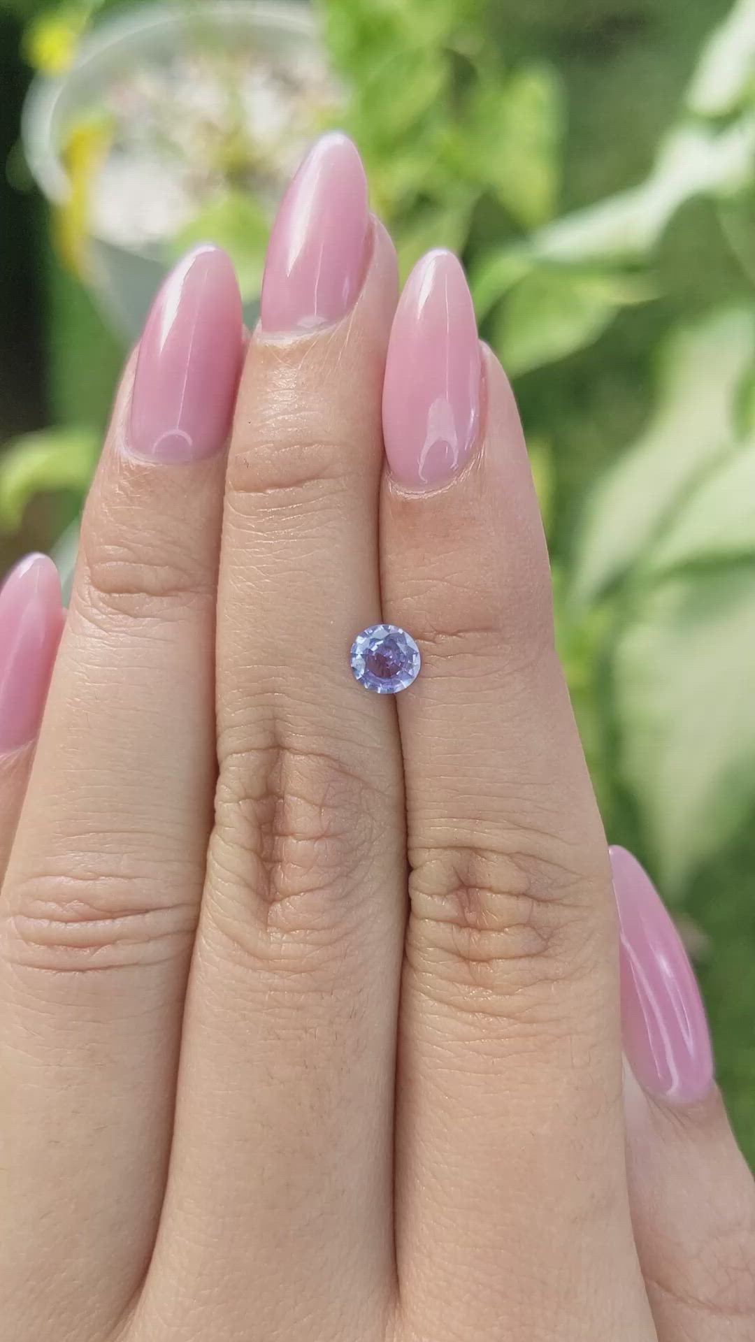 0.55 Ct. Blue Sapphire from Ceylon (Sri Lanka) Size Video