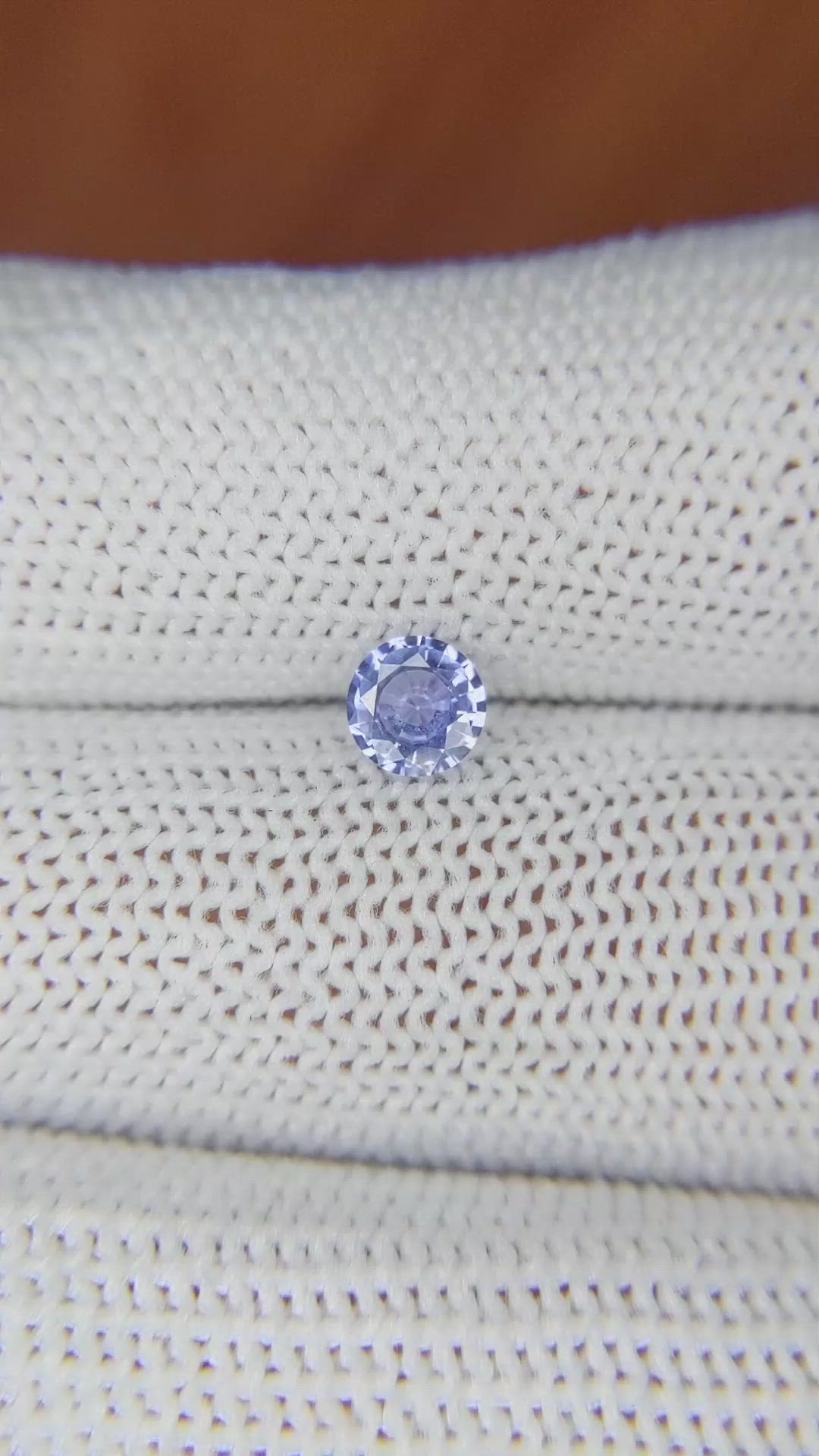 0.55 Ct. Blue Sapphire from Ceylon (Sri Lanka) Size Video