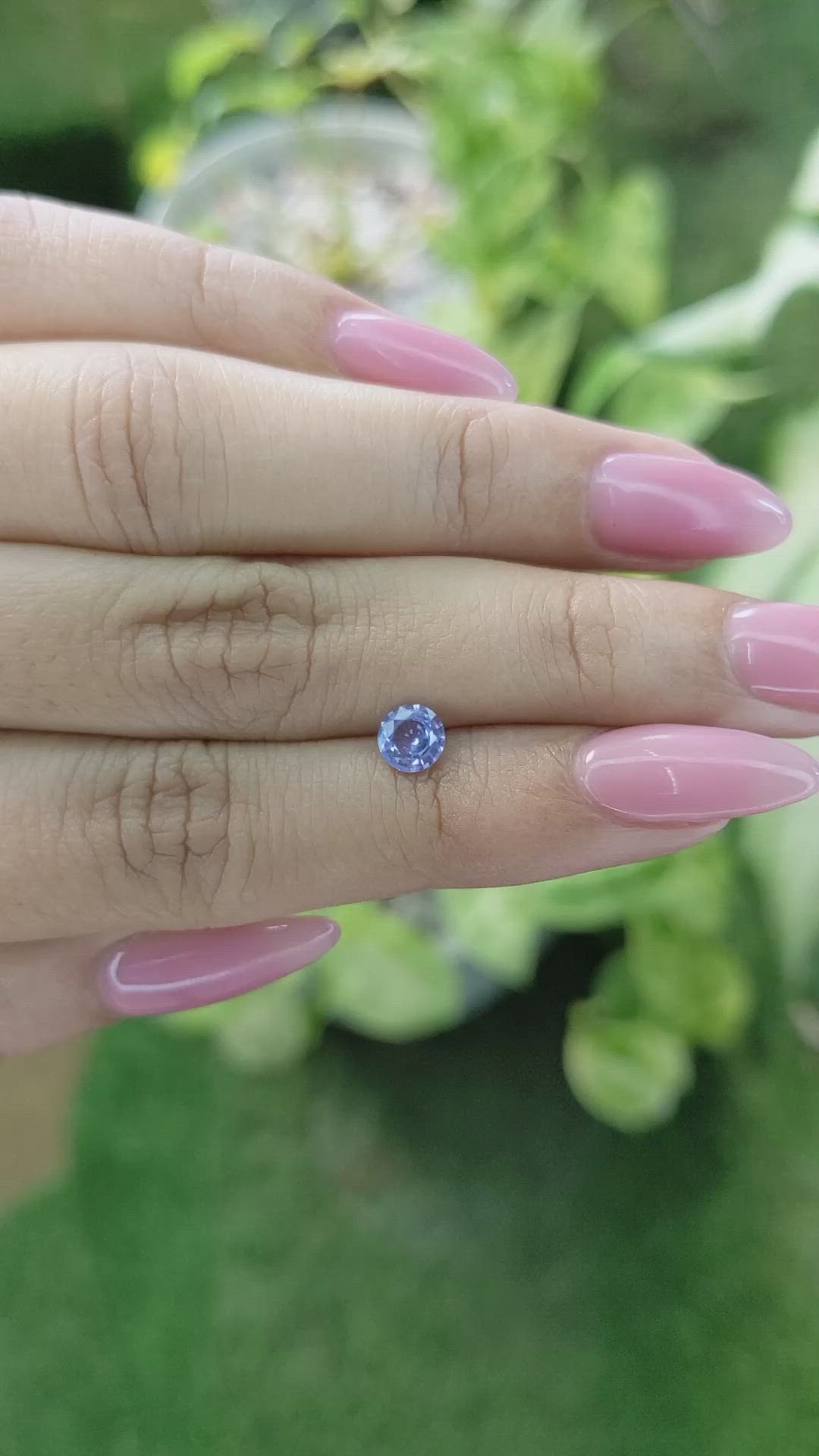 0.55 Ct. Blue Sapphire from Ceylon (Sri Lanka) Size Video