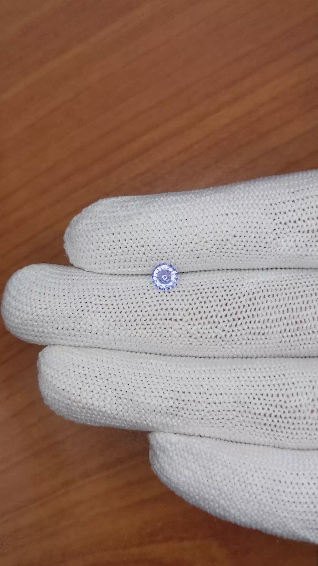 0.55 Ct. Blue Sapphire from Ceylon (Sri Lanka) Size Video