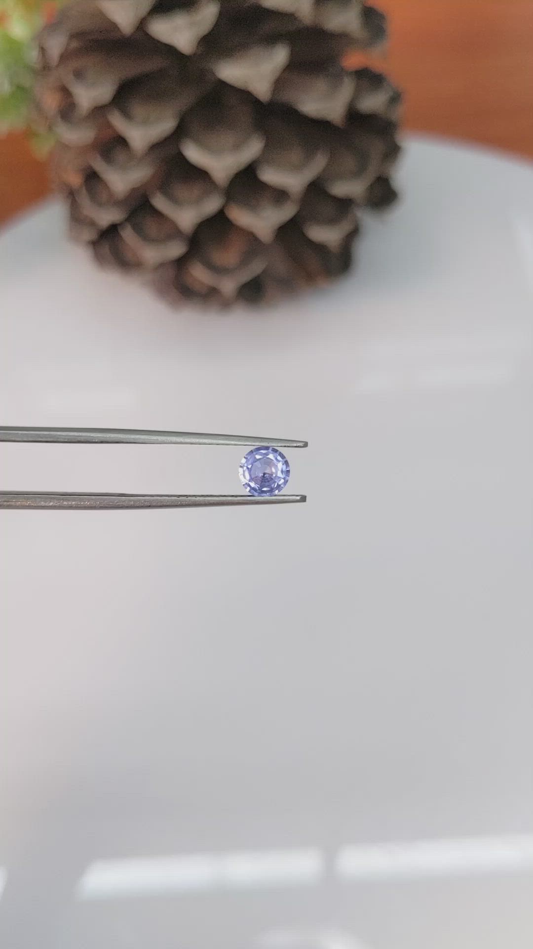 0.55 Ct. Blue Sapphire from Ceylon (Sri Lanka) Size Video