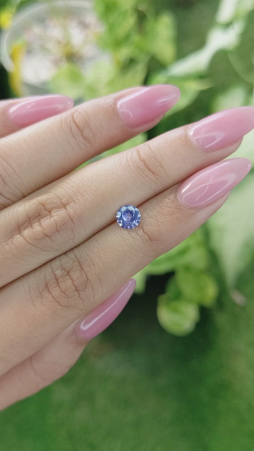 0.68 Ct. Blue Sapphire from Ceylon (Sri Lanka) Size Video