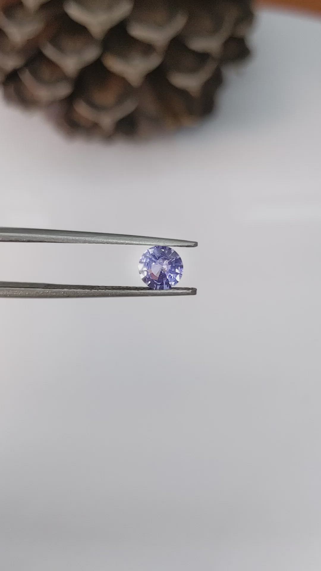 0.68 Ct. Blue Sapphire from Ceylon (Sri Lanka) Size Video
