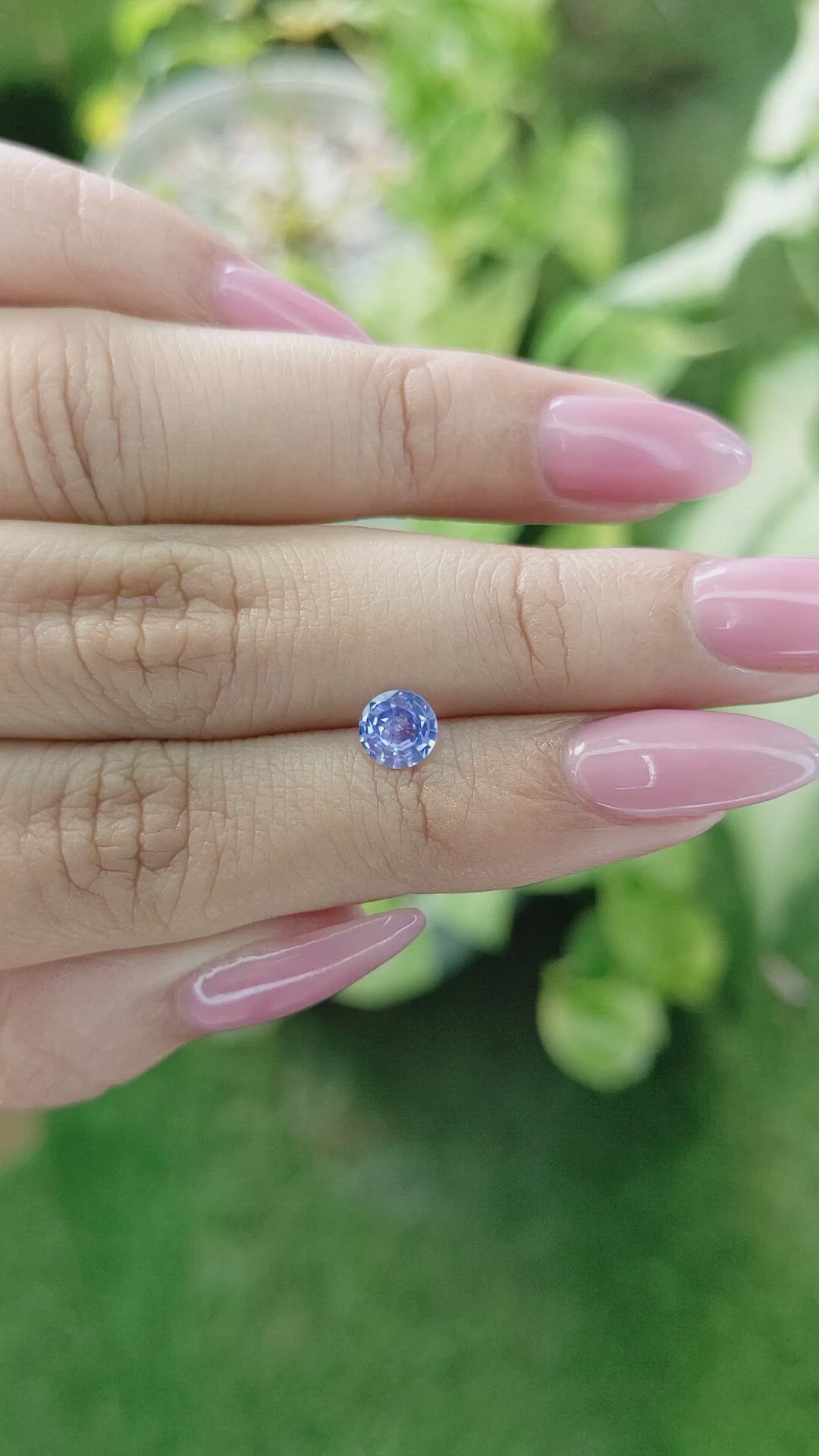 0.68 Ct. Blue Sapphire from Ceylon (Sri Lanka) Size Video