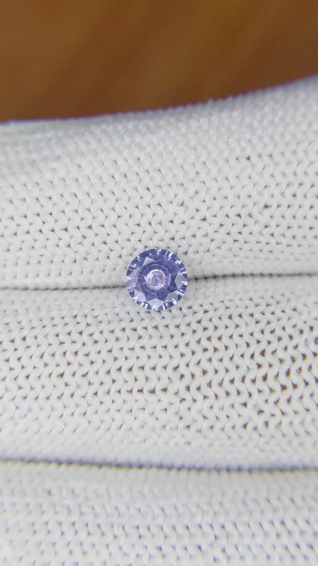 0.68 Ct. Blue Sapphire from Ceylon (Sri Lanka) Size Video