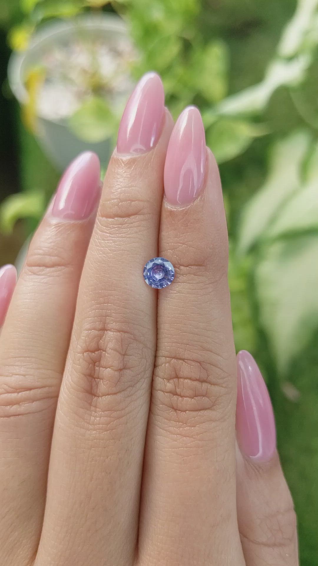 0.68 Ct. Blue Sapphire from Ceylon (Sri Lanka) Size Video