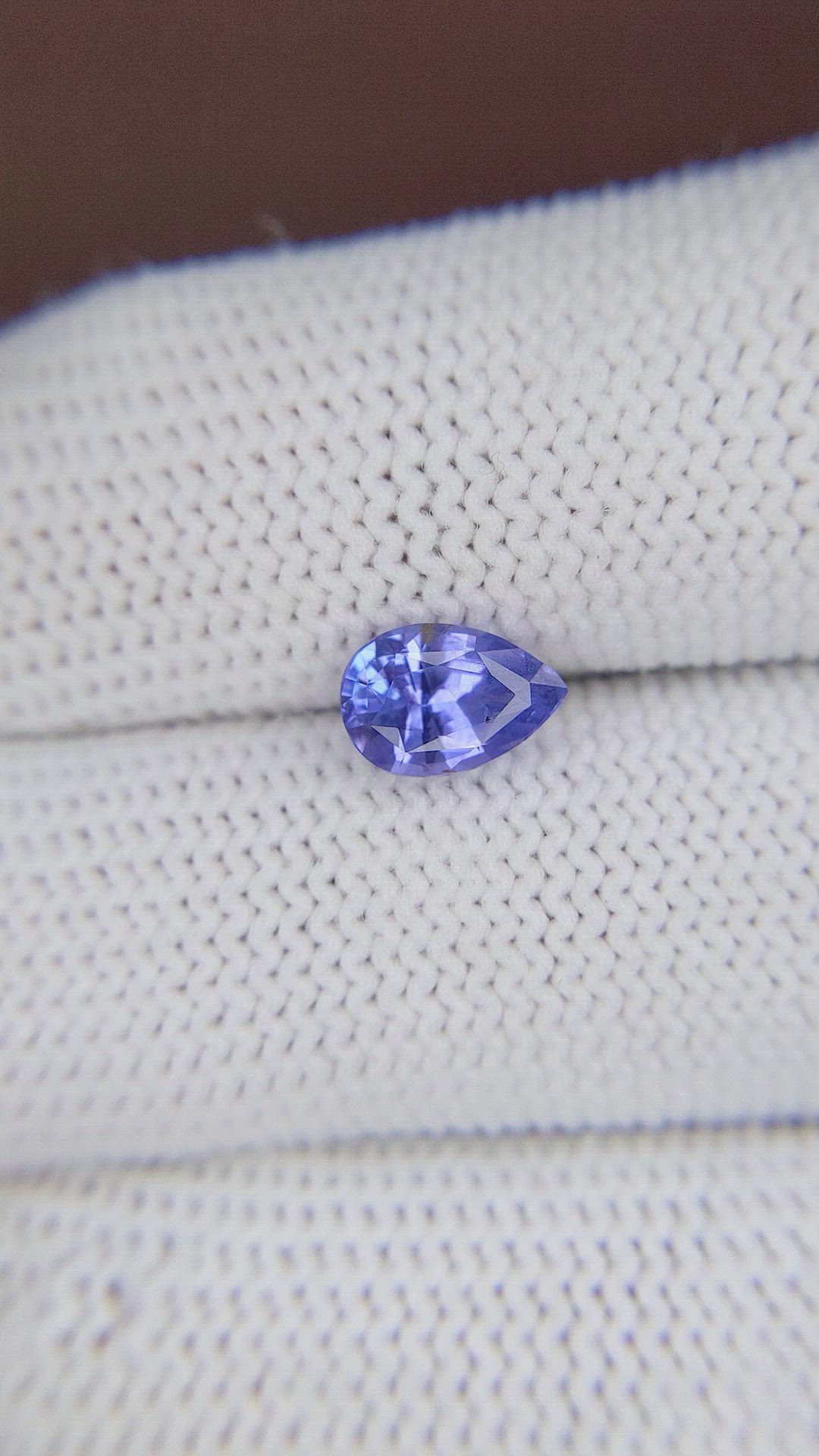 1.45 Ct. Purplish Blue Sapphire from Ceylon (Sri Lanka) Size Video
