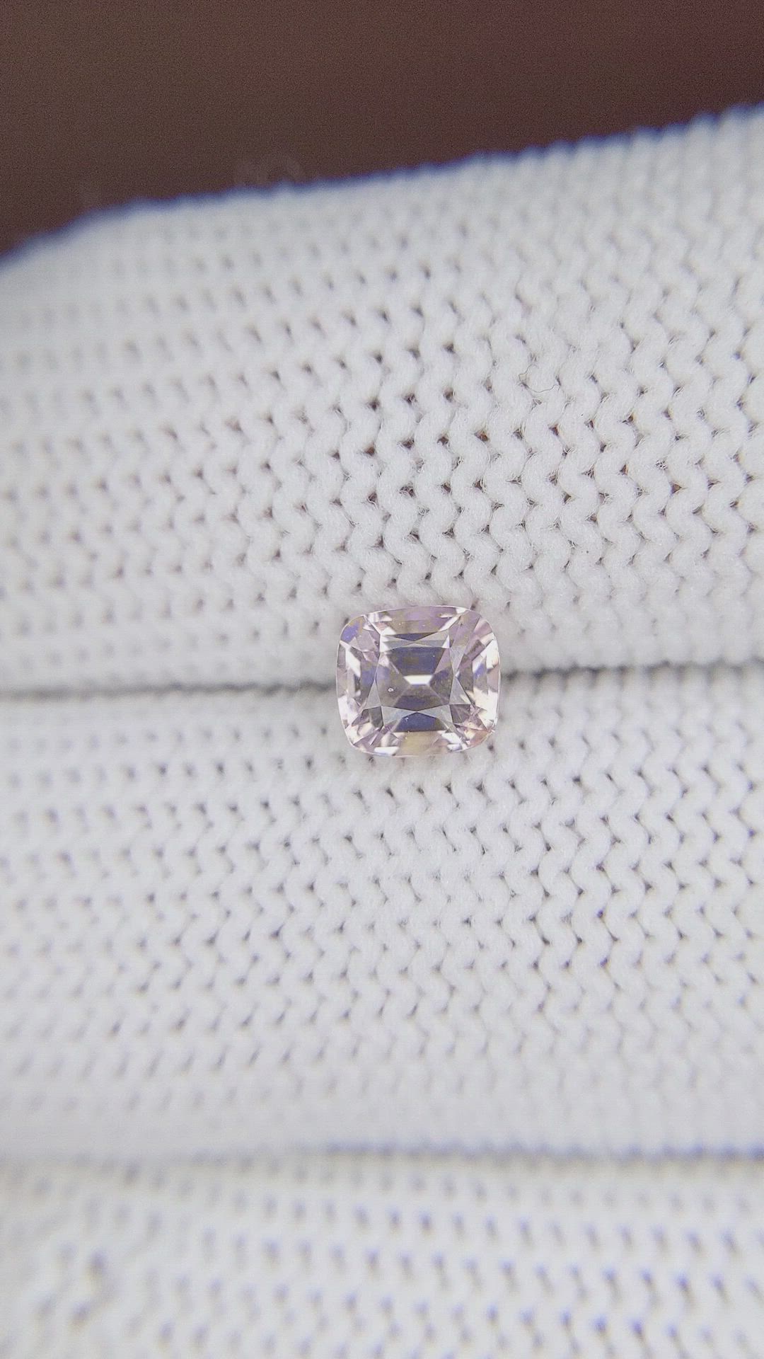 0.92 Ct. Peach Sapphire from Ceylon (Sri Lanka) Size Video