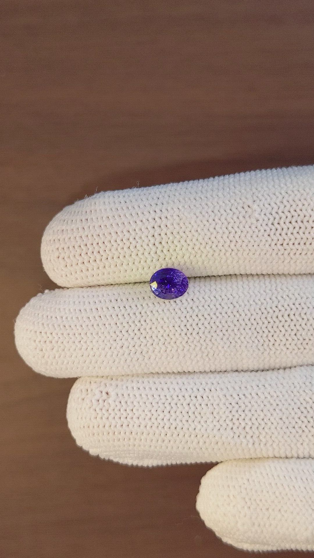 1.35 Ct. Color Change Sapphire from Ceylon (Sri Lanka) Size Video