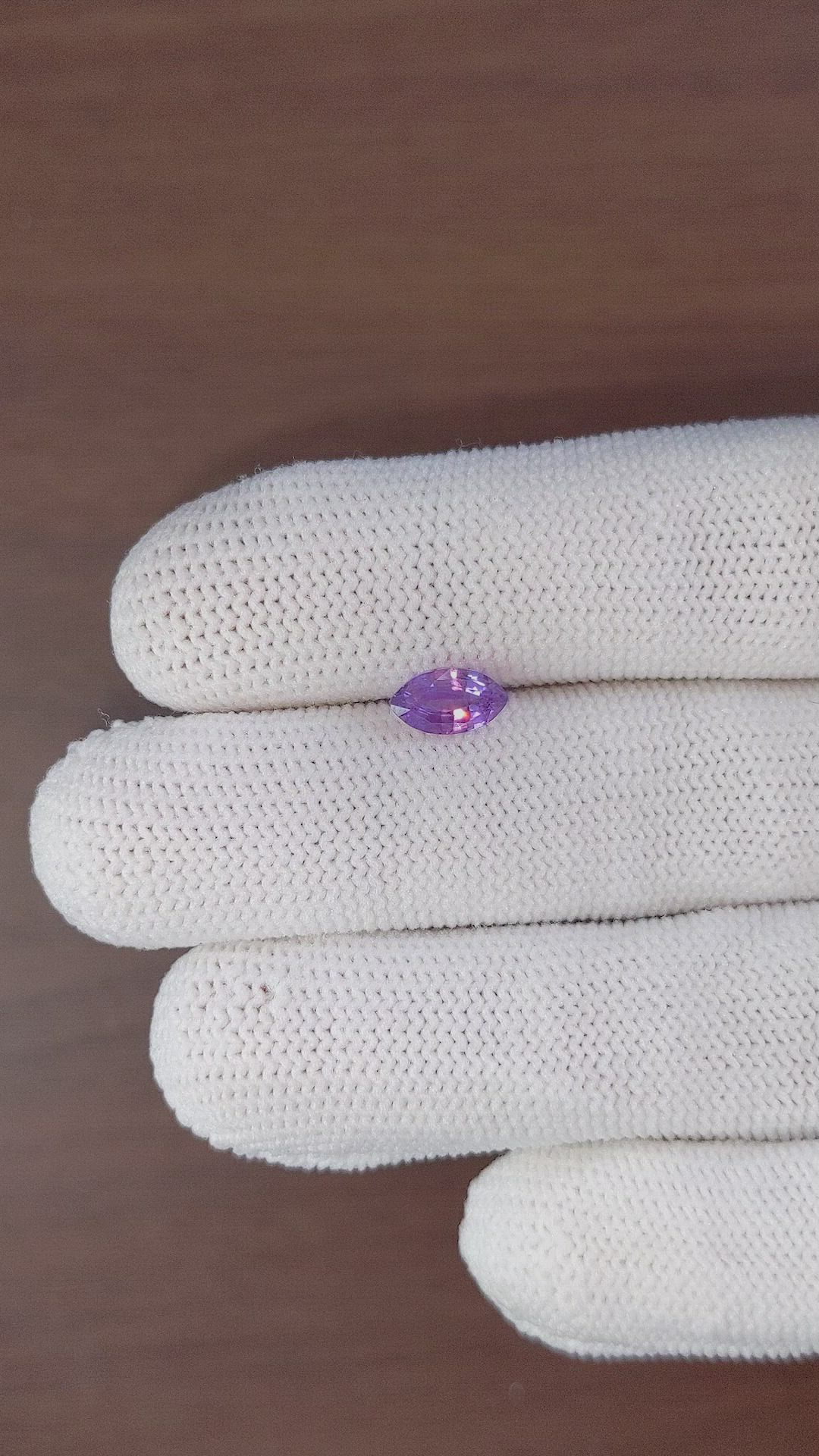 1.51 Ct. Purple Sapphire from Ceylon (Sri Lanka) Size Video