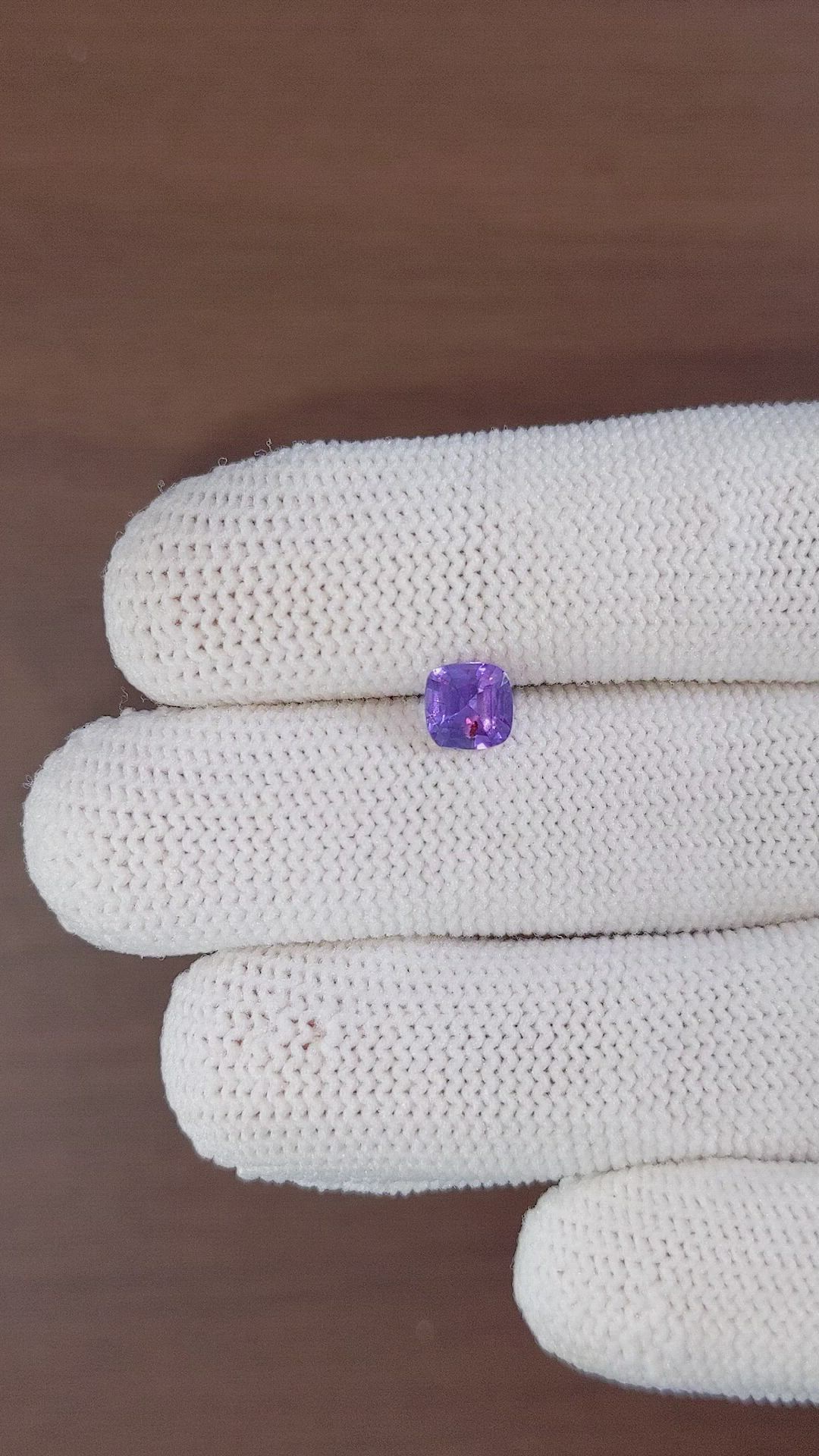 1.04 Ct. Purple Sapphire from Ceylon (Sri Lanka) Size Video