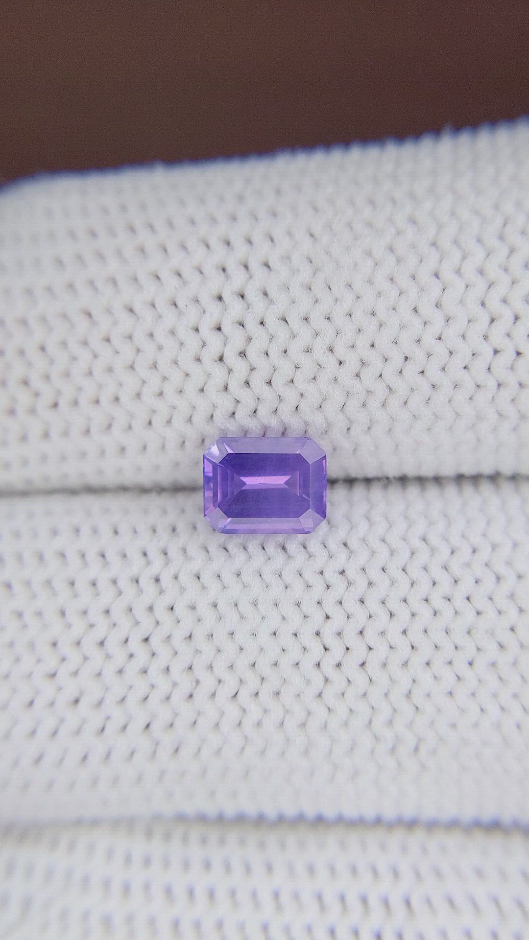 1.12 Ct. Purple Sapphire from Ceylon (Sri Lanka) Size Video