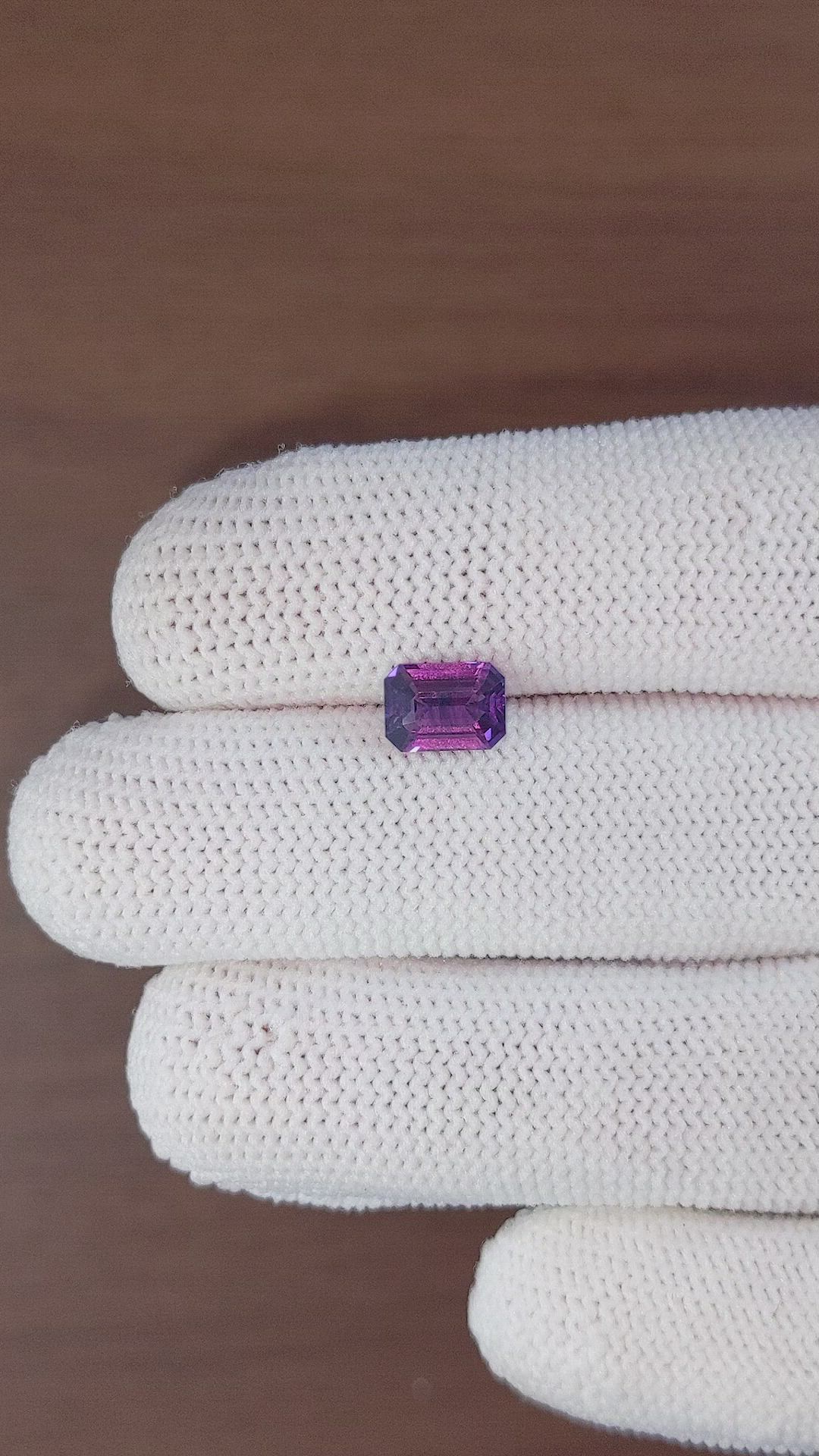 1.60 Ct. Pinkish Purple Sapphire from Madagascar Size Video
