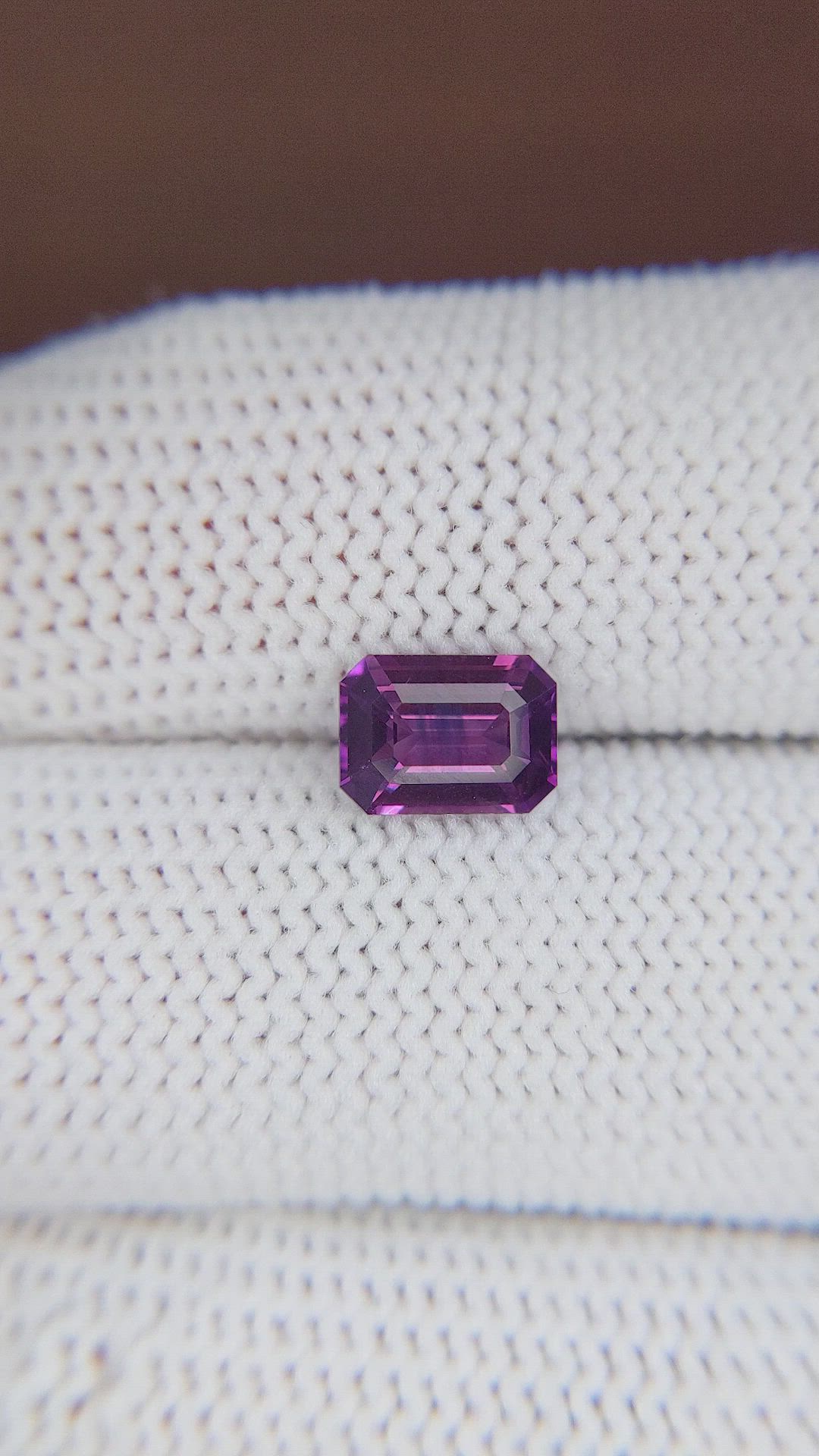 1.60 Ct. Pinkish Purple Sapphire from Madagascar Size Video