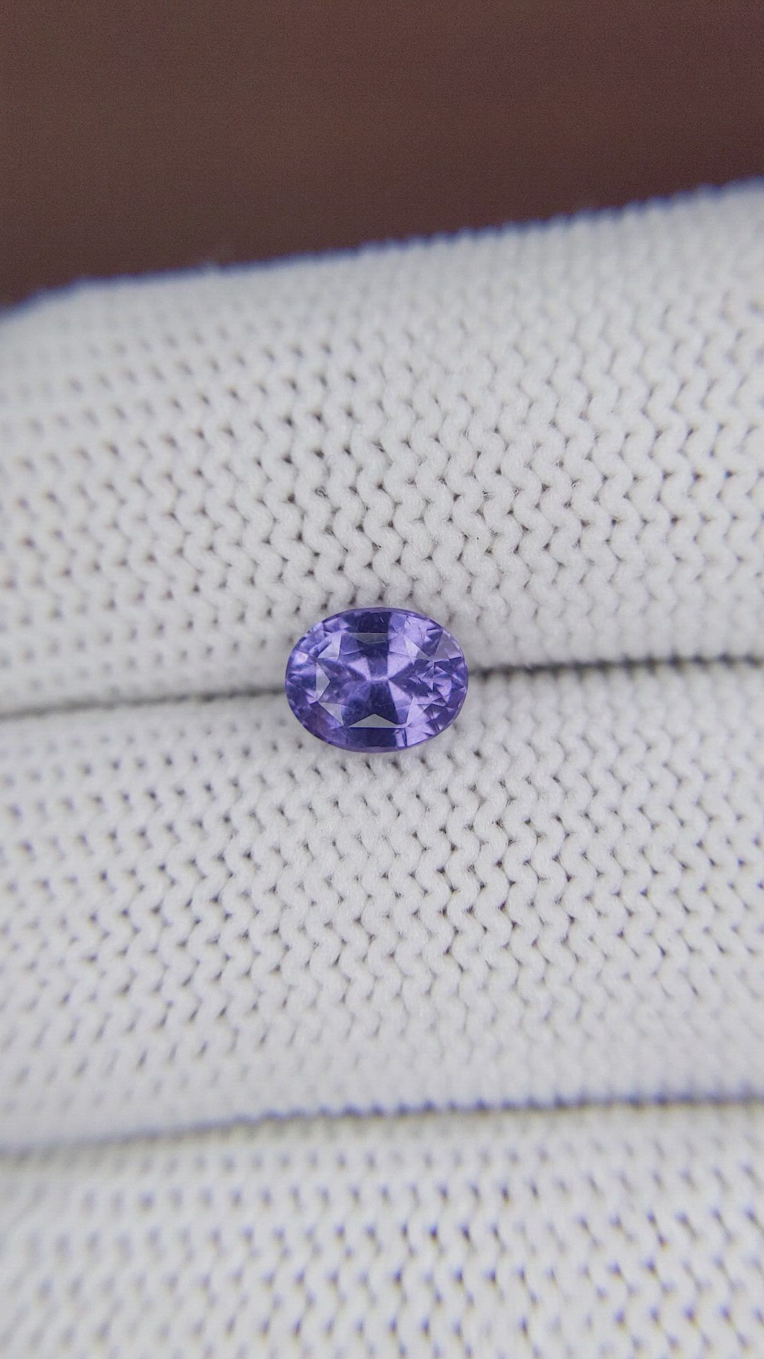 1.16 Ct. Violet Sapphire from Ceylon (Sri Lanka) Size Video
