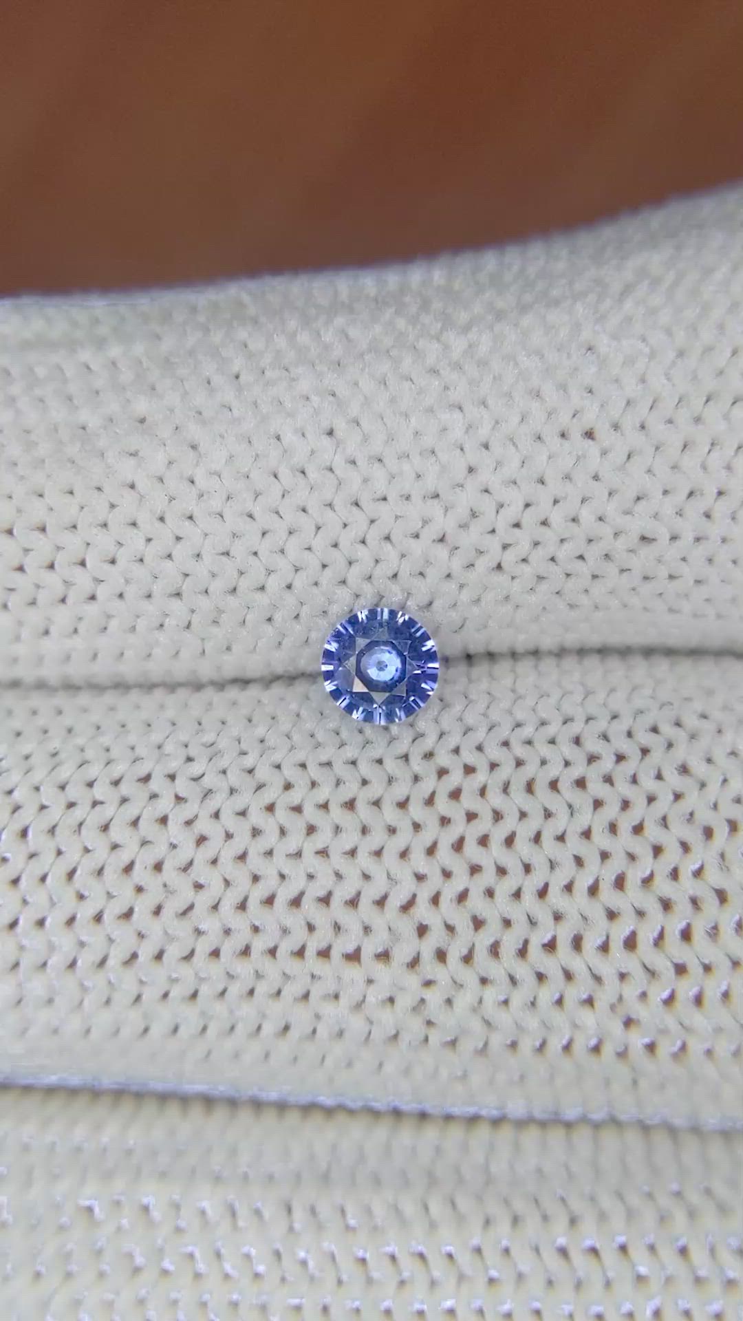 0.41 Ct. Blue Sapphire from Ceylon (Sri Lanka) Size Video