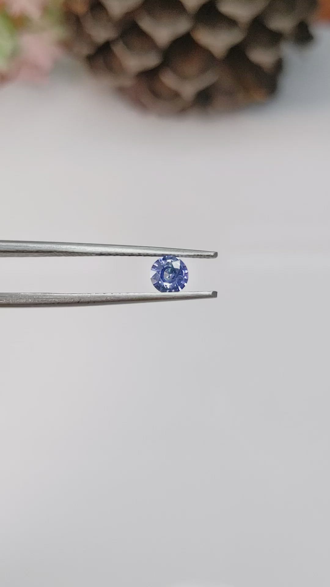 0.41 Ct. Blue Sapphire from Ceylon (Sri Lanka) Size Video