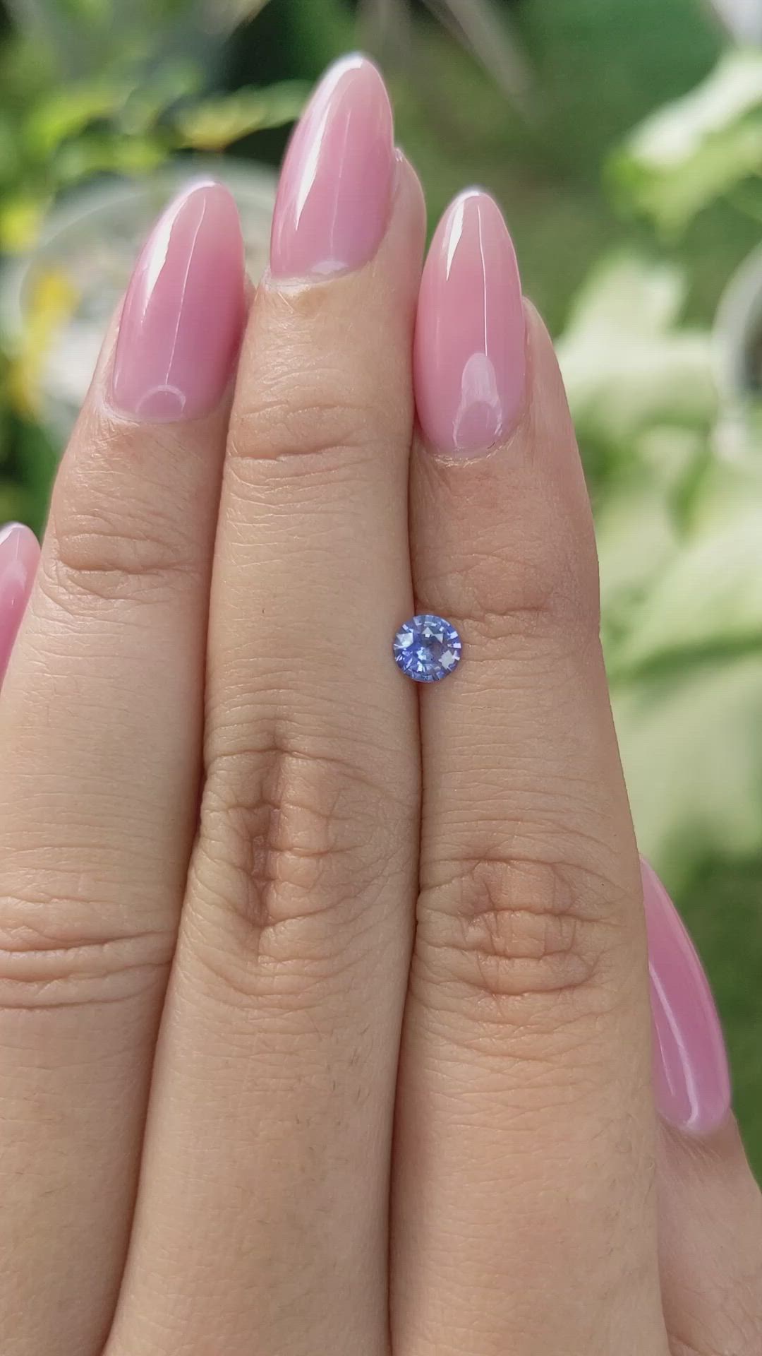 0.41 Ct. Blue Sapphire from Ceylon (Sri Lanka) Size Video
