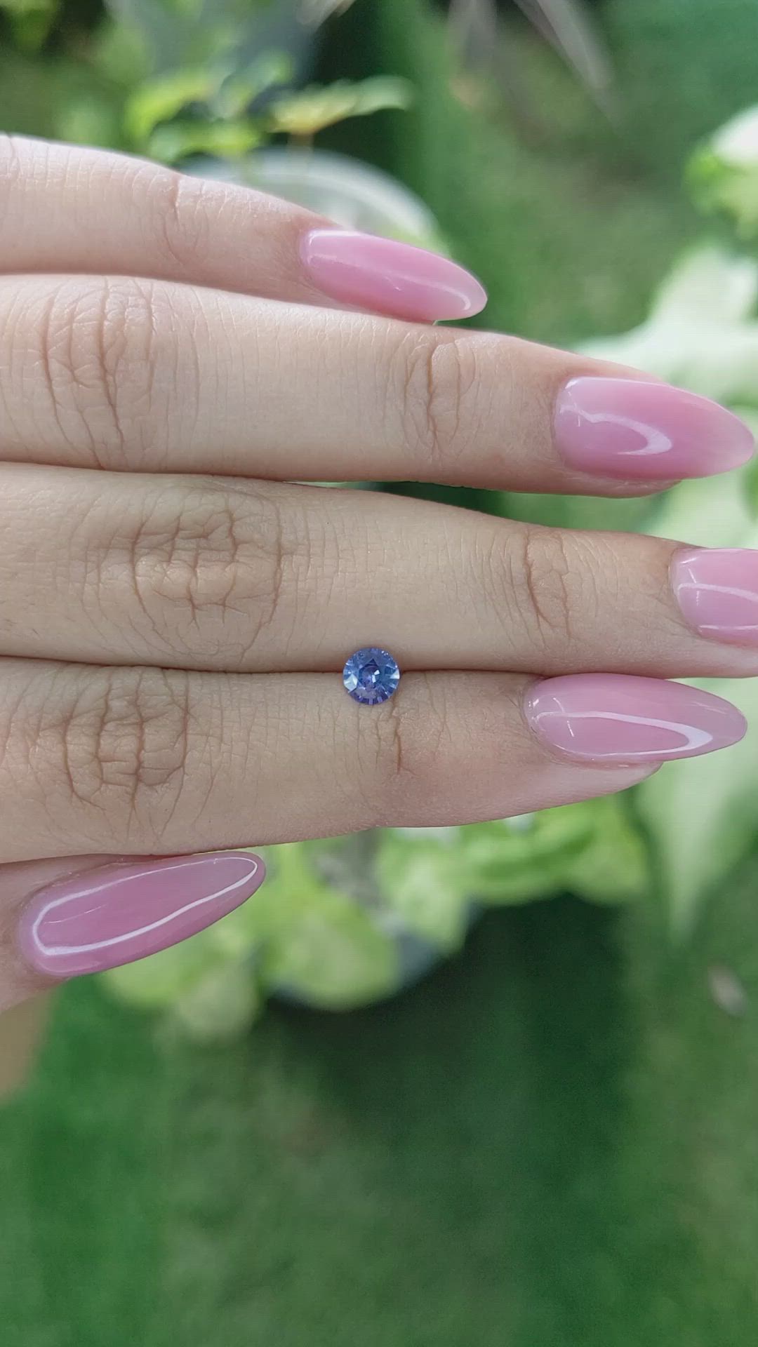 0.41 Ct. Blue Sapphire from Ceylon (Sri Lanka) Size Video