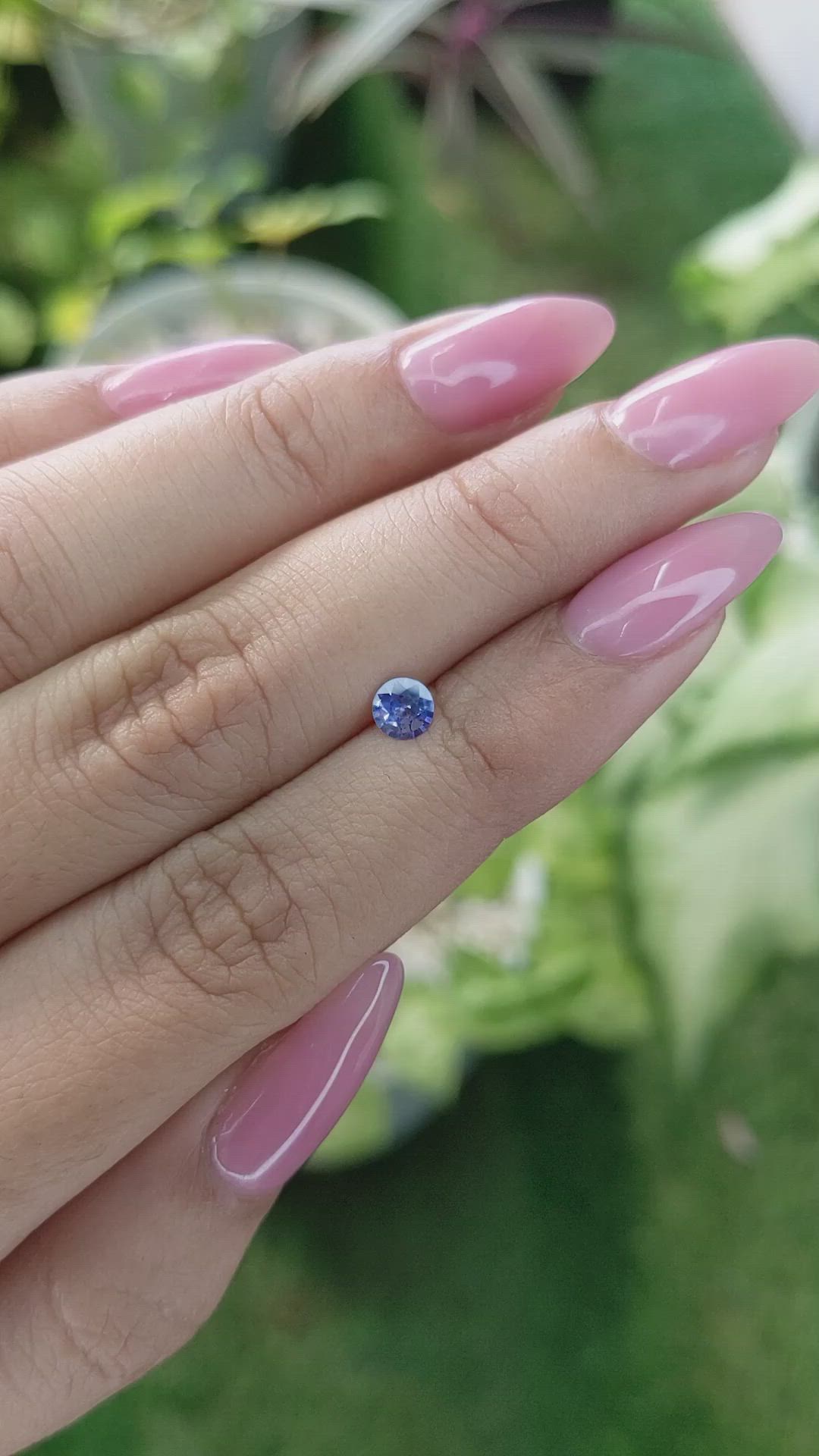 0.41 Ct. Blue Sapphire from Ceylon (Sri Lanka) Size Video