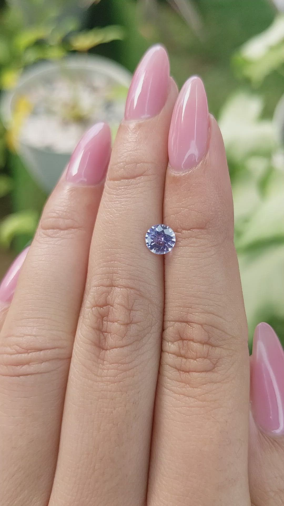 0.72 Ct. Blue Sapphire from Ceylon (Sri Lanka) Size Video
