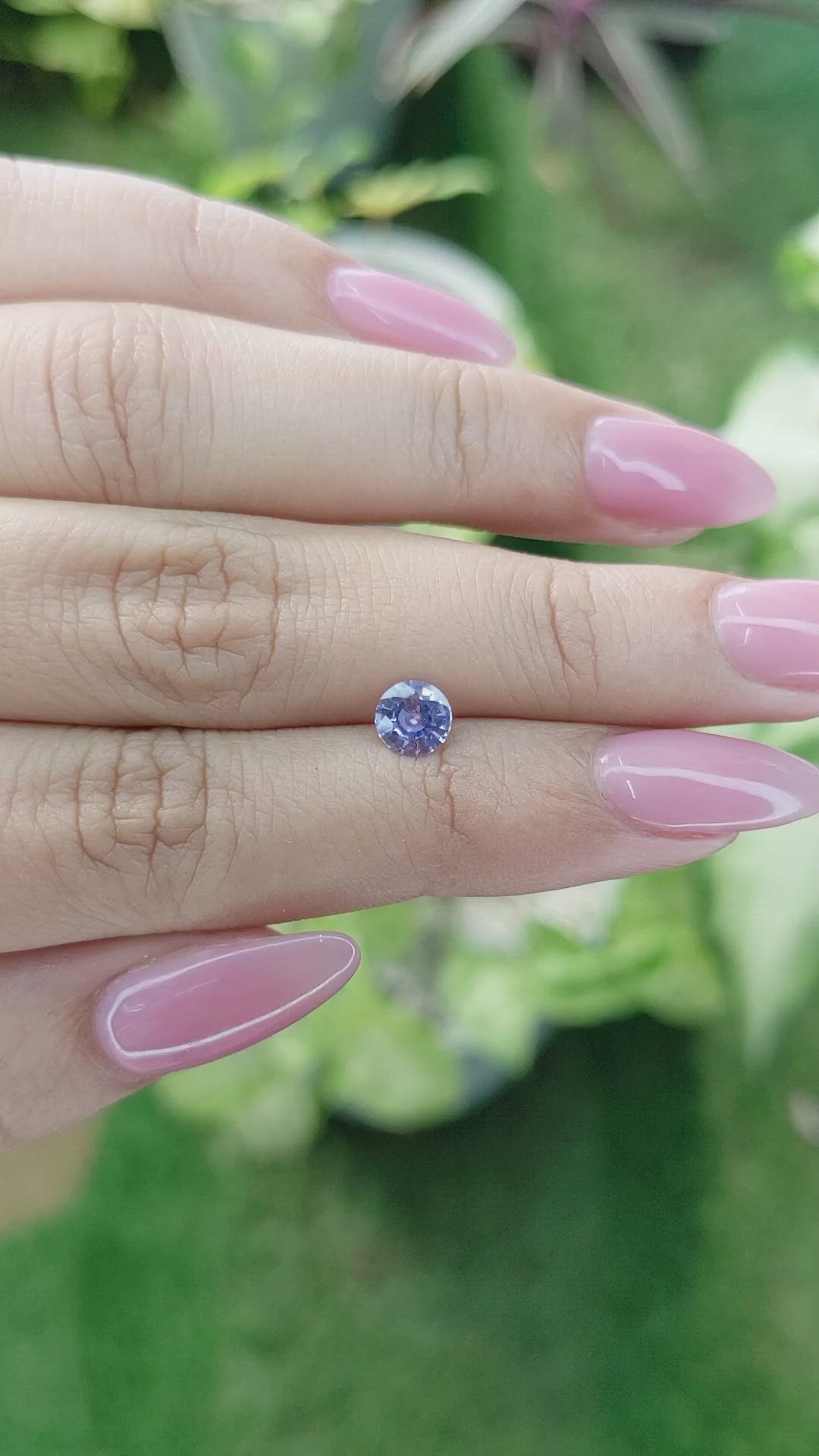 0.72 Ct. Blue Sapphire from Ceylon (Sri Lanka) Size Video