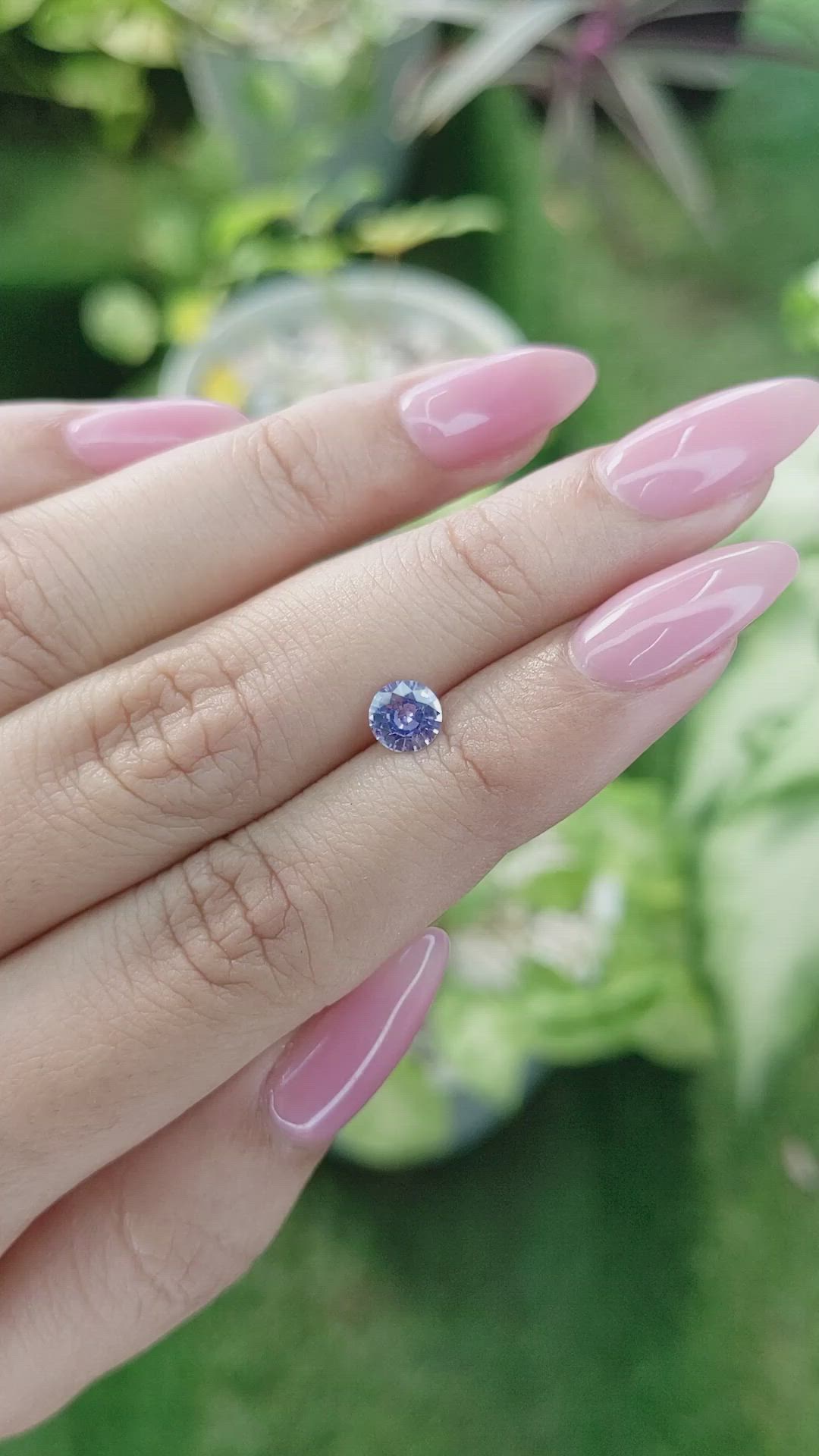 0.72 Ct. Blue Sapphire from Ceylon (Sri Lanka) Size Video