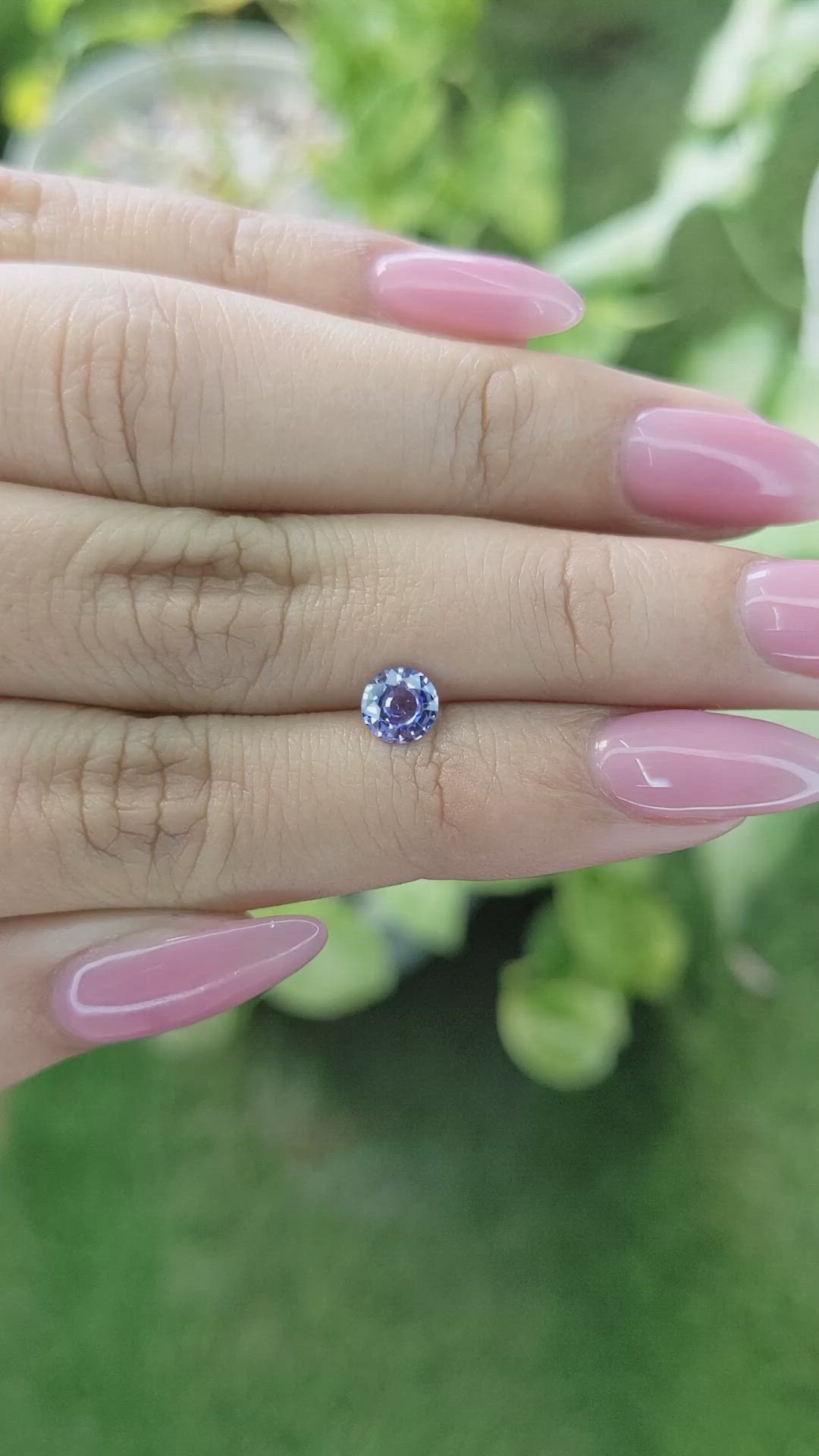 0.67 Ct. Blue Sapphire from Ceylon (Sri Lanka) Size Video