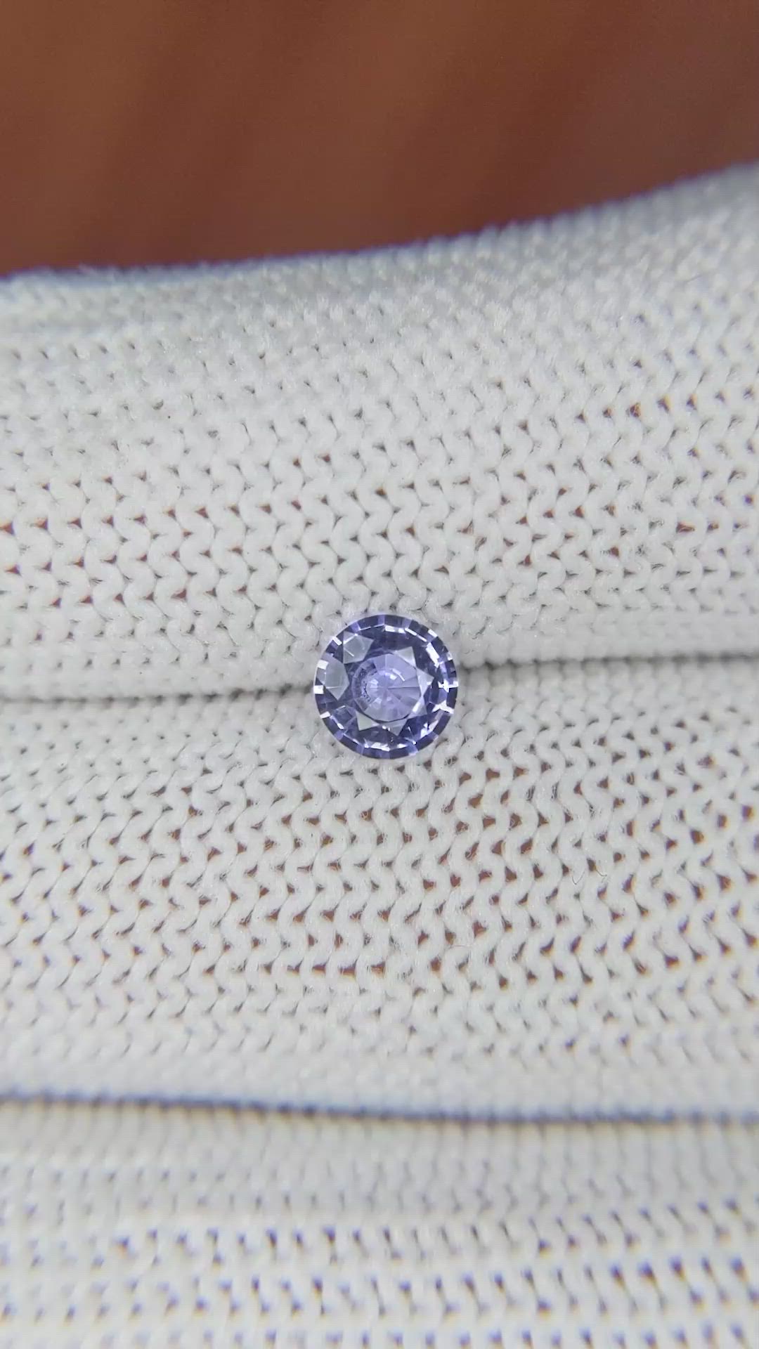 0.67 Ct. Blue Sapphire from Ceylon (Sri Lanka) Size Video