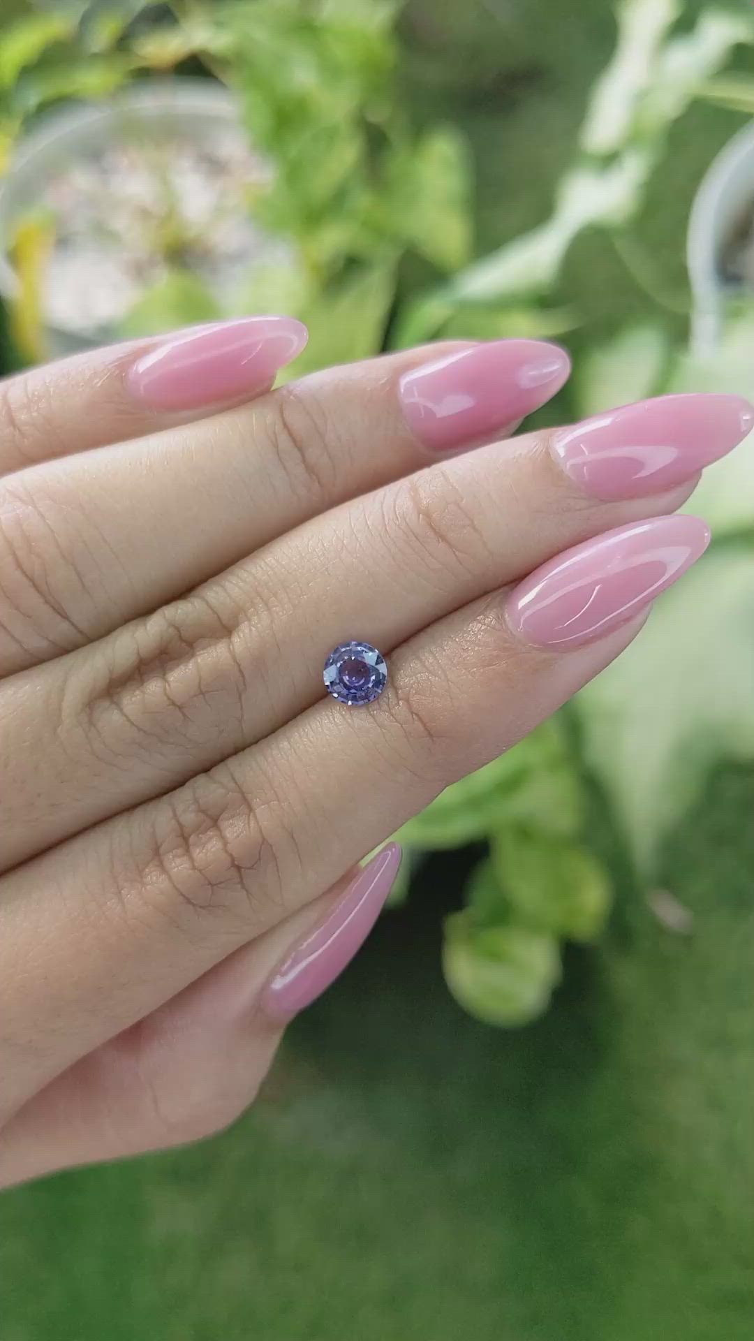 0.67 Ct. Blue Sapphire from Ceylon (Sri Lanka) Size Video