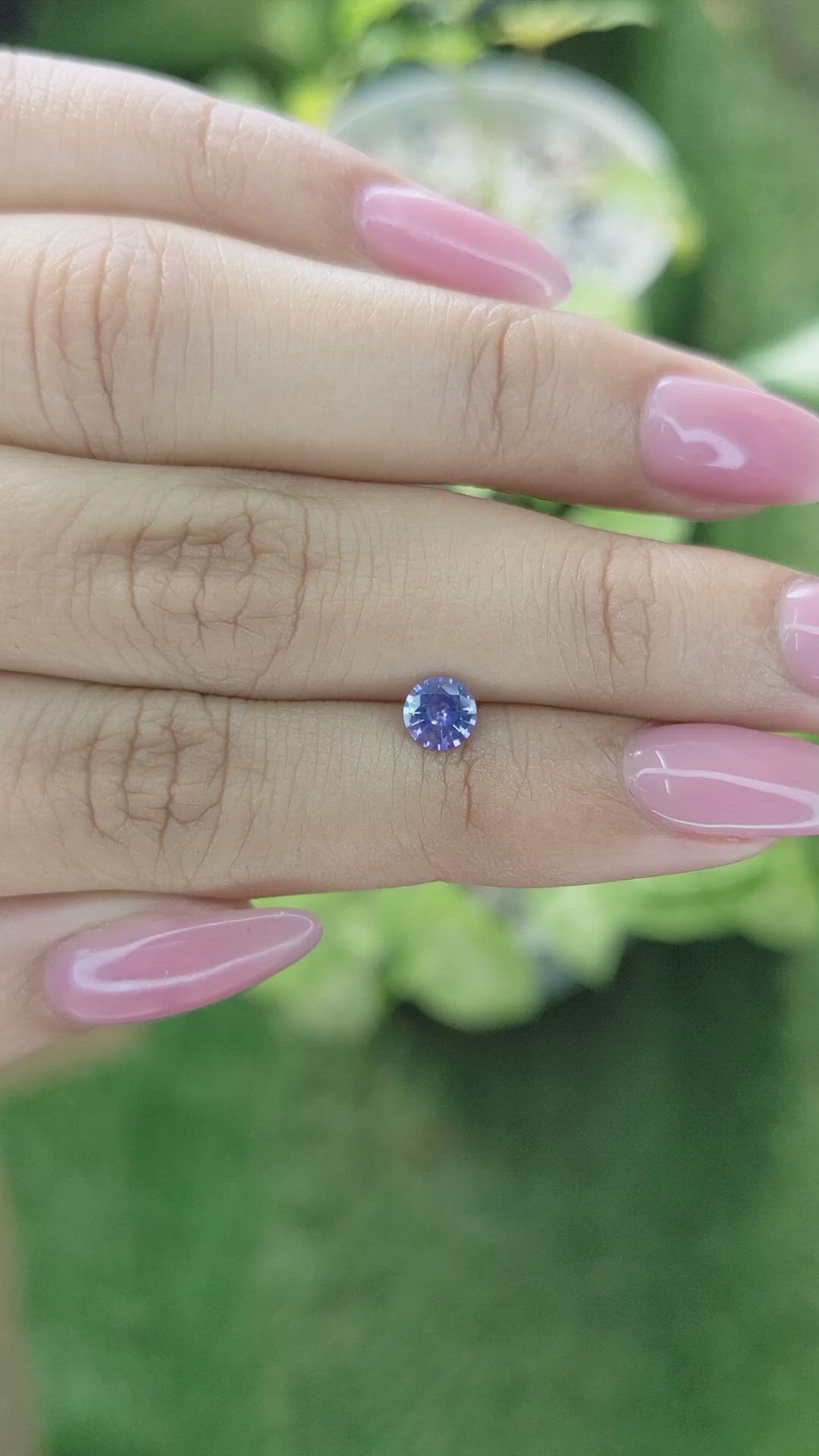 0.53 Ct. Blue Sapphire from Ceylon (Sri Lanka) Size Video