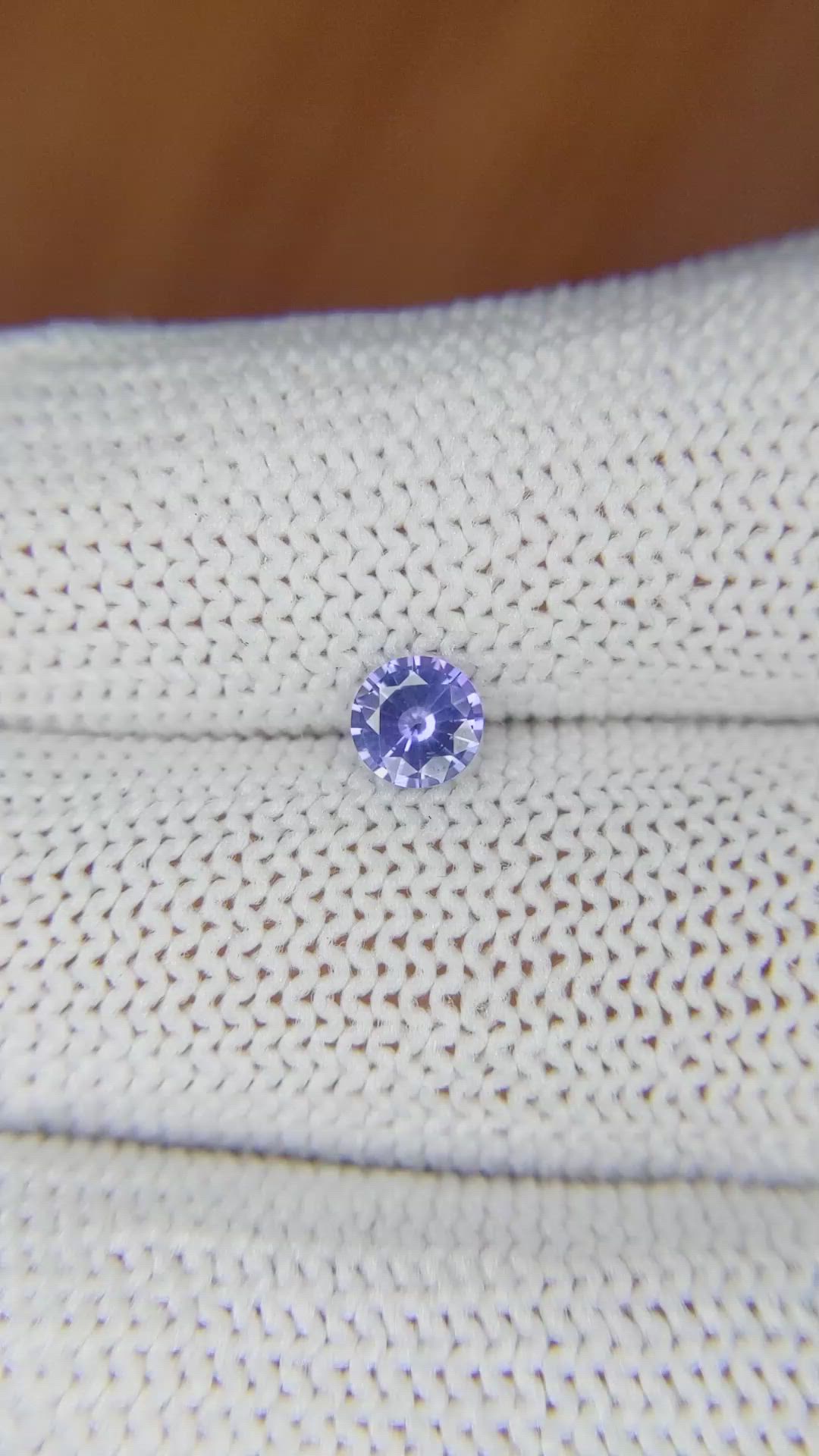 0.53 Ct. Blue Sapphire from Ceylon (Sri Lanka) Size Video