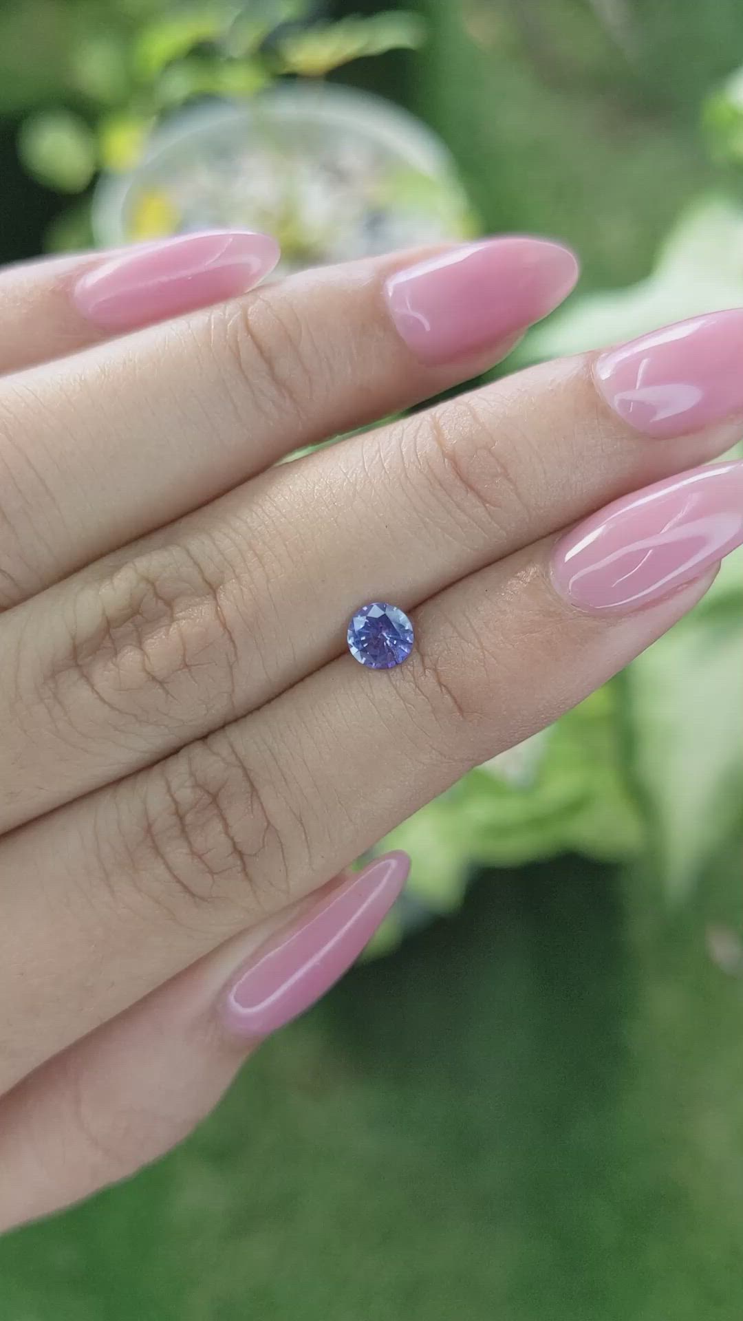 0.53 Ct. Blue Sapphire from Ceylon (Sri Lanka) Size Video